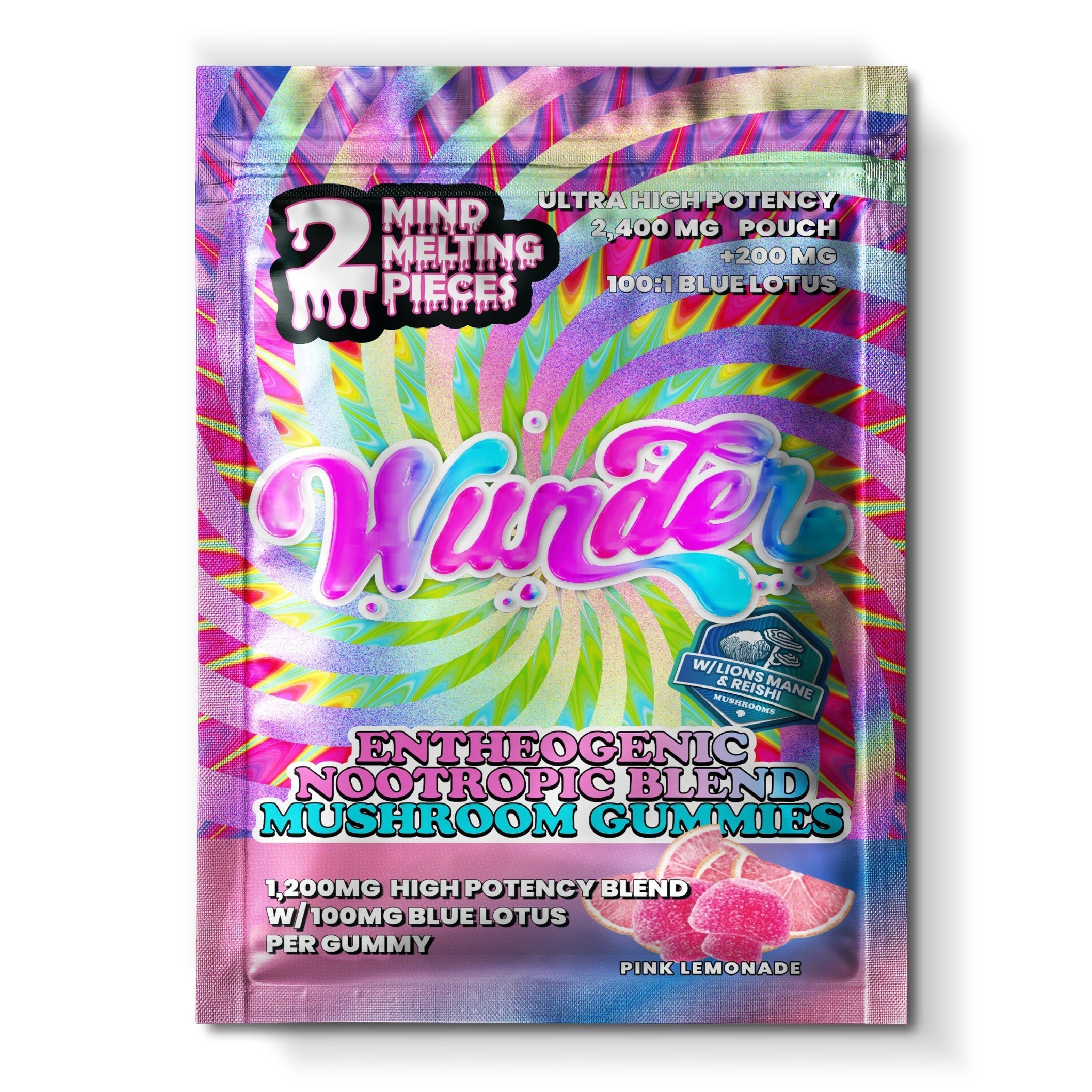 Wunder Ultra High Potency Entheogenic Mushroom Gummies - 2400mg - Image 4