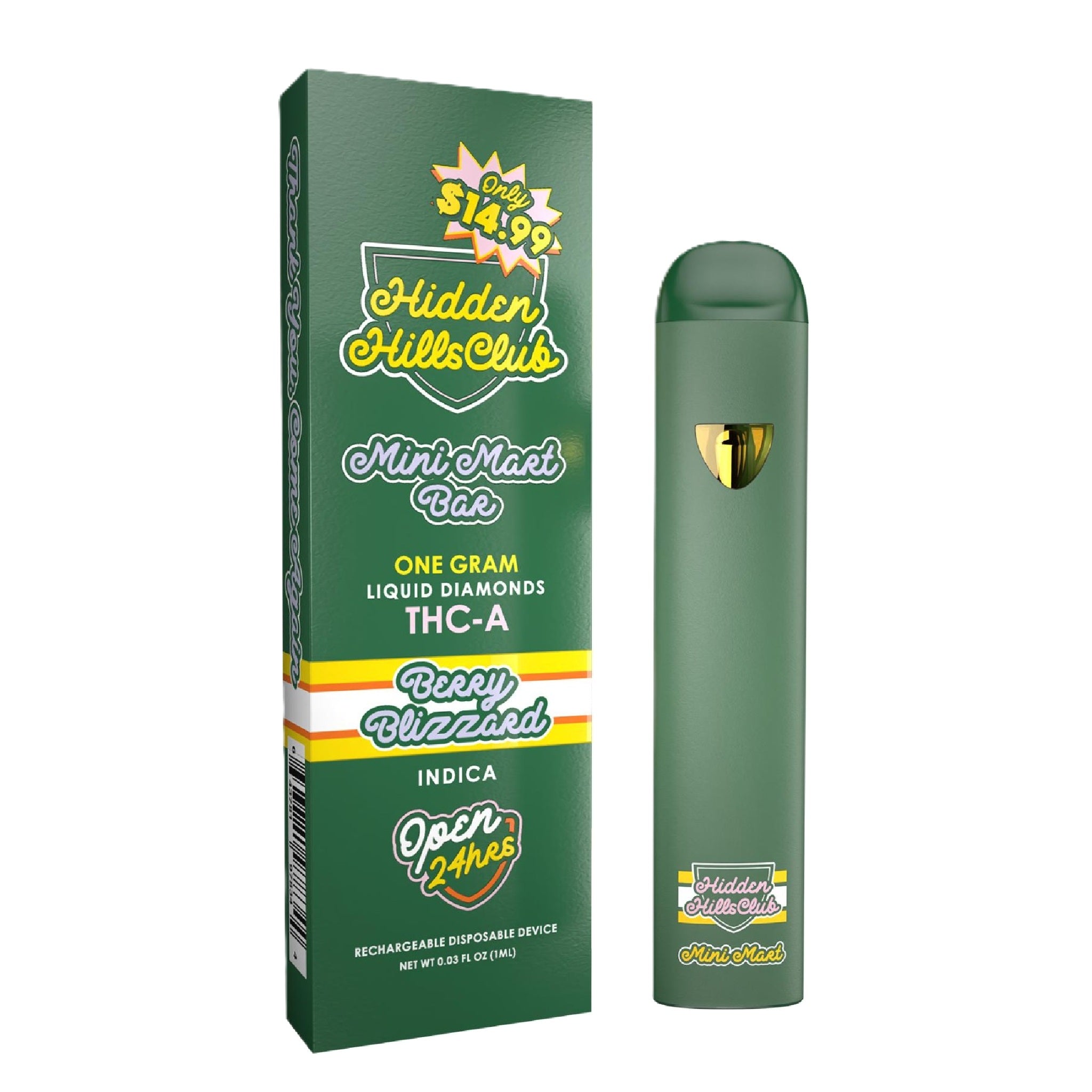 Hidden Hills Liquid Diamonds THC-A Mini Mart Device - 1000mg - Image 9