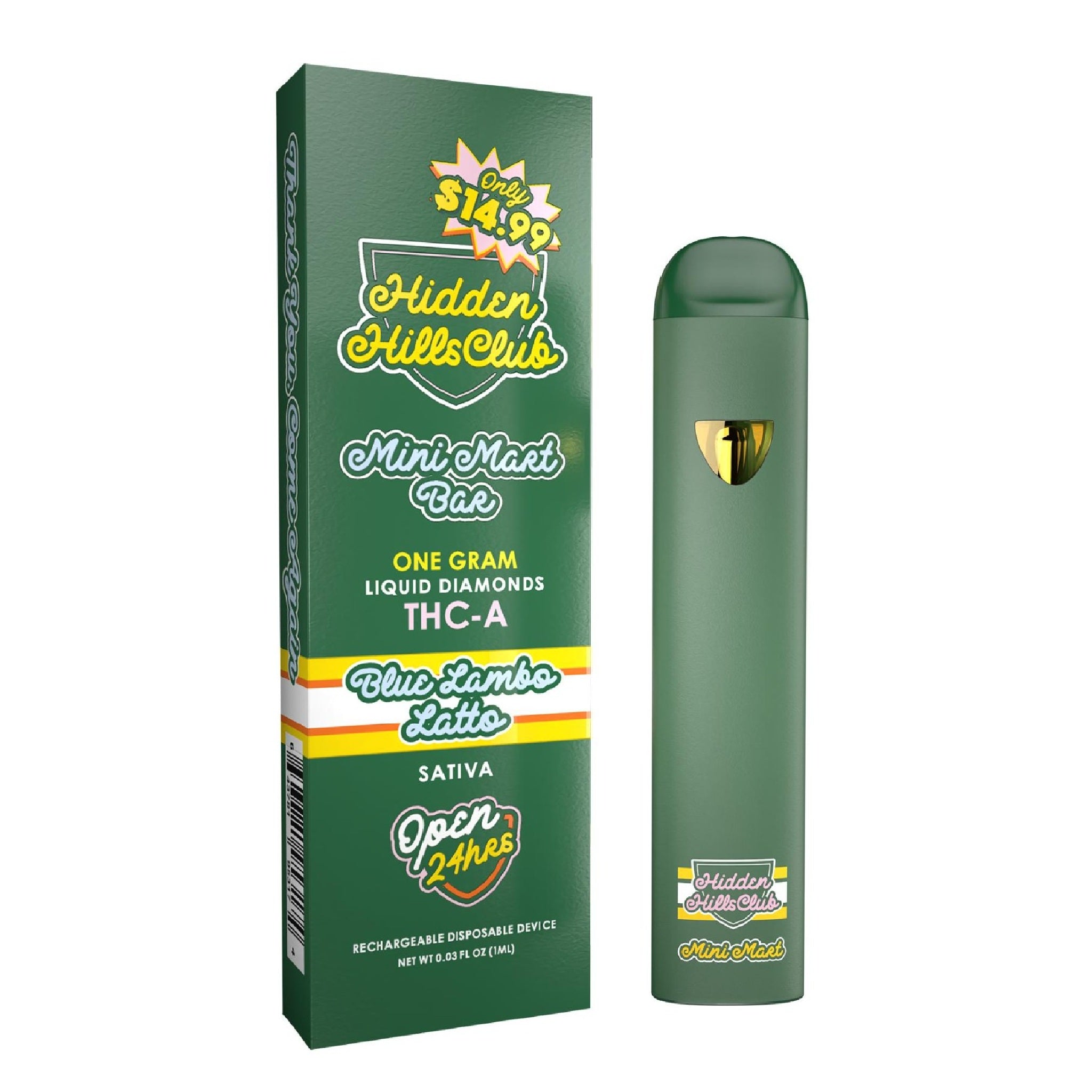Hidden Hills Liquid Diamonds THC-A Mini Mart Device - 1000mg - Image 8