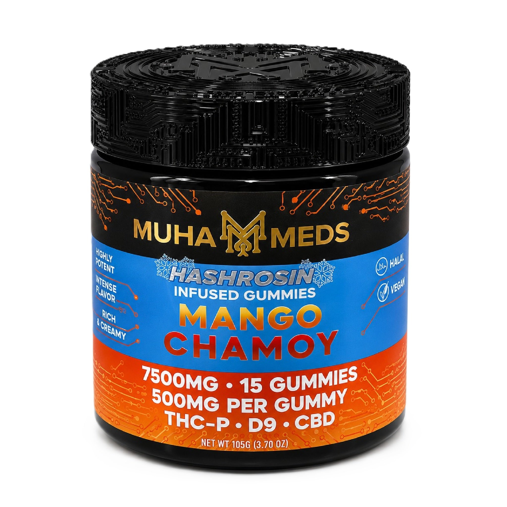 Muha Meds Hash Rosin Infused Gummies - 7500mg - Image 2