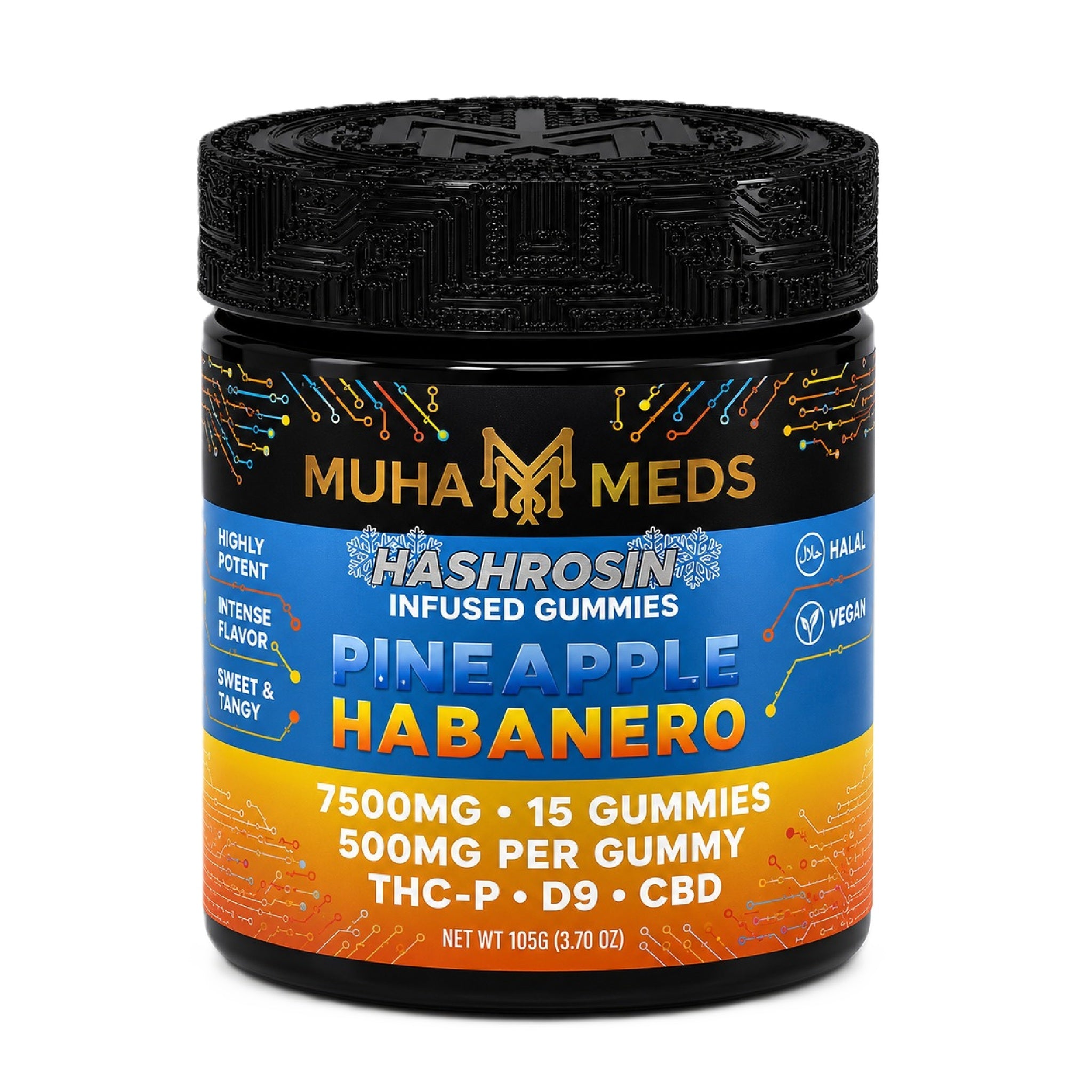 Muha Meds Hash Rosin Infused Gummies - 7500mg - Image 5