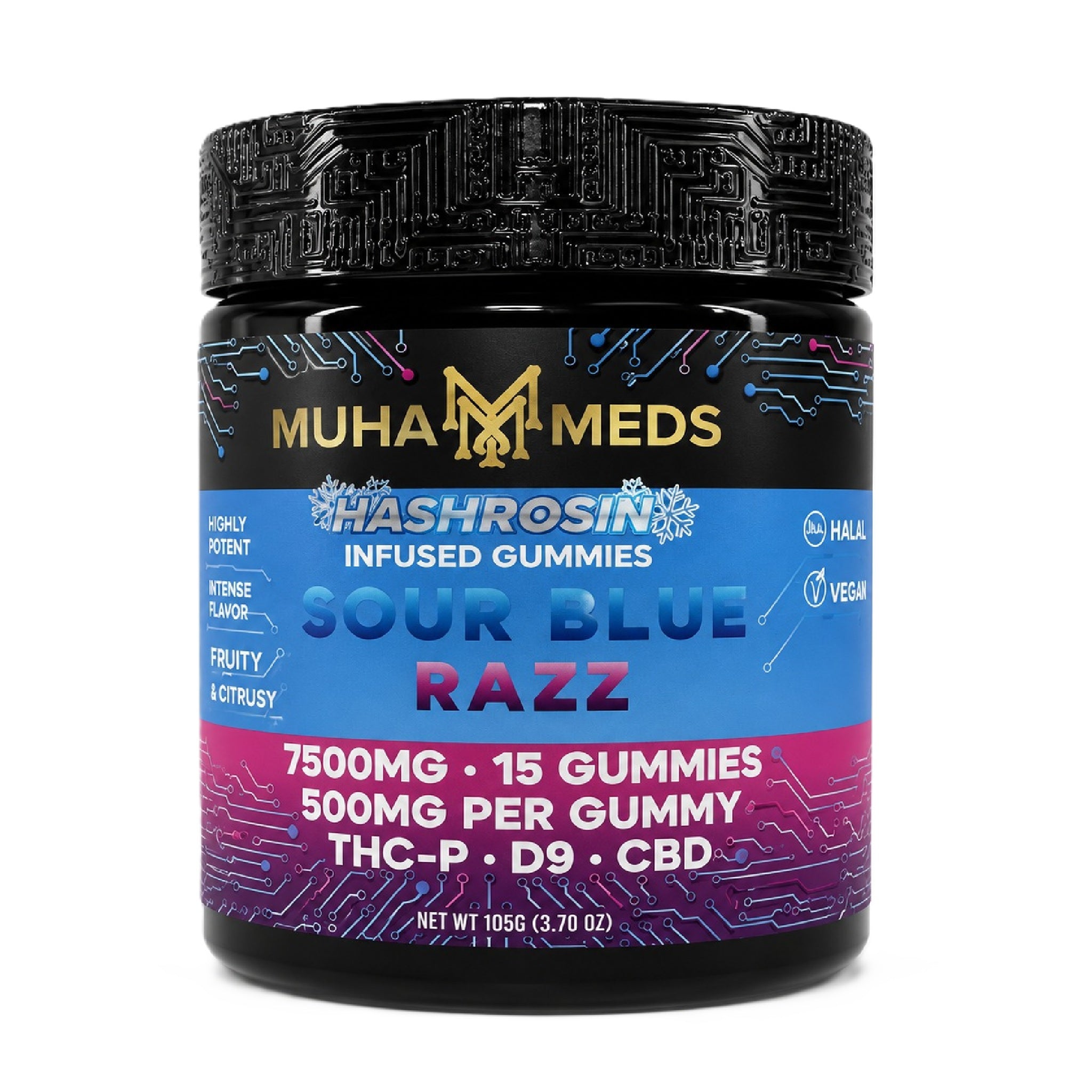 Muha Meds Hash Rosin Infused Gummies - 7500mg - Image 6