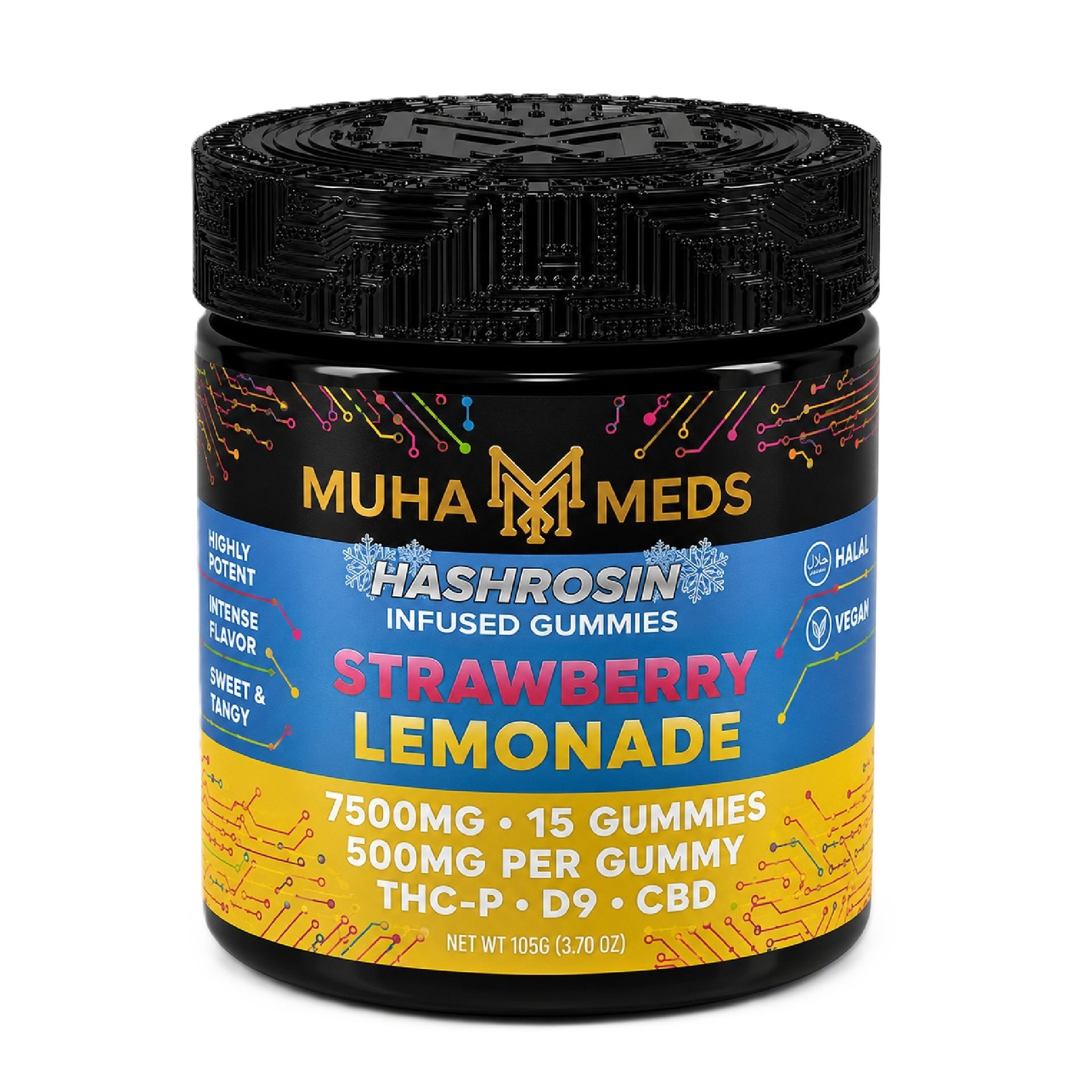 Muha Meds Hash Rosin Infused Gummies - 7500mg - Image 4