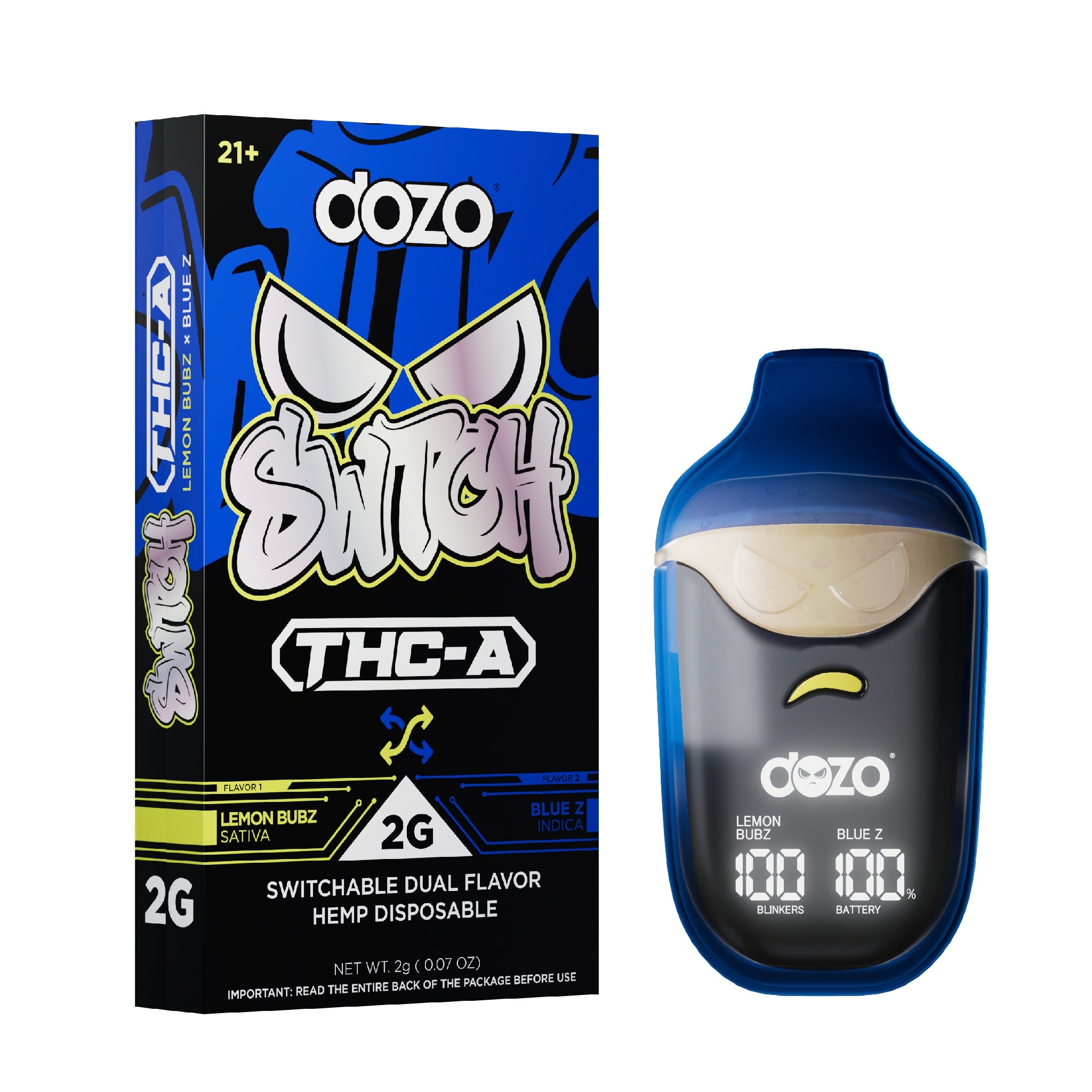 Dozo Switch THC-A Dual Flavor Device - 2000mg - Image 3