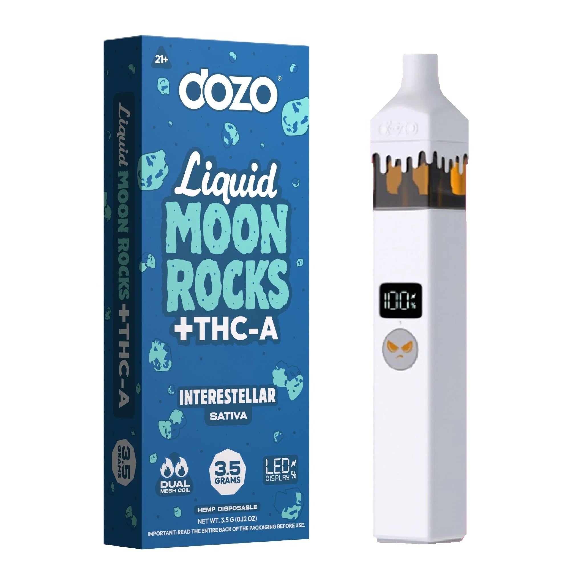 Dozo THC-A Liquid Moonrocks Device - 3500mg - Image 5