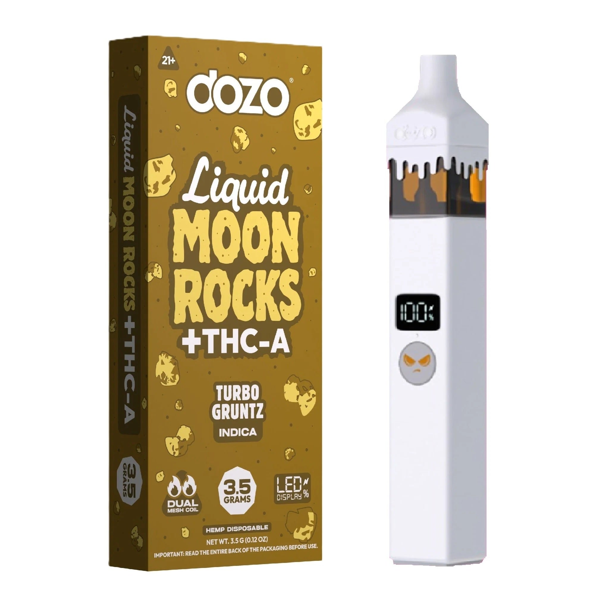 Dozo THC-A Liquid Moonrocks Device - 3500mg - Image 3