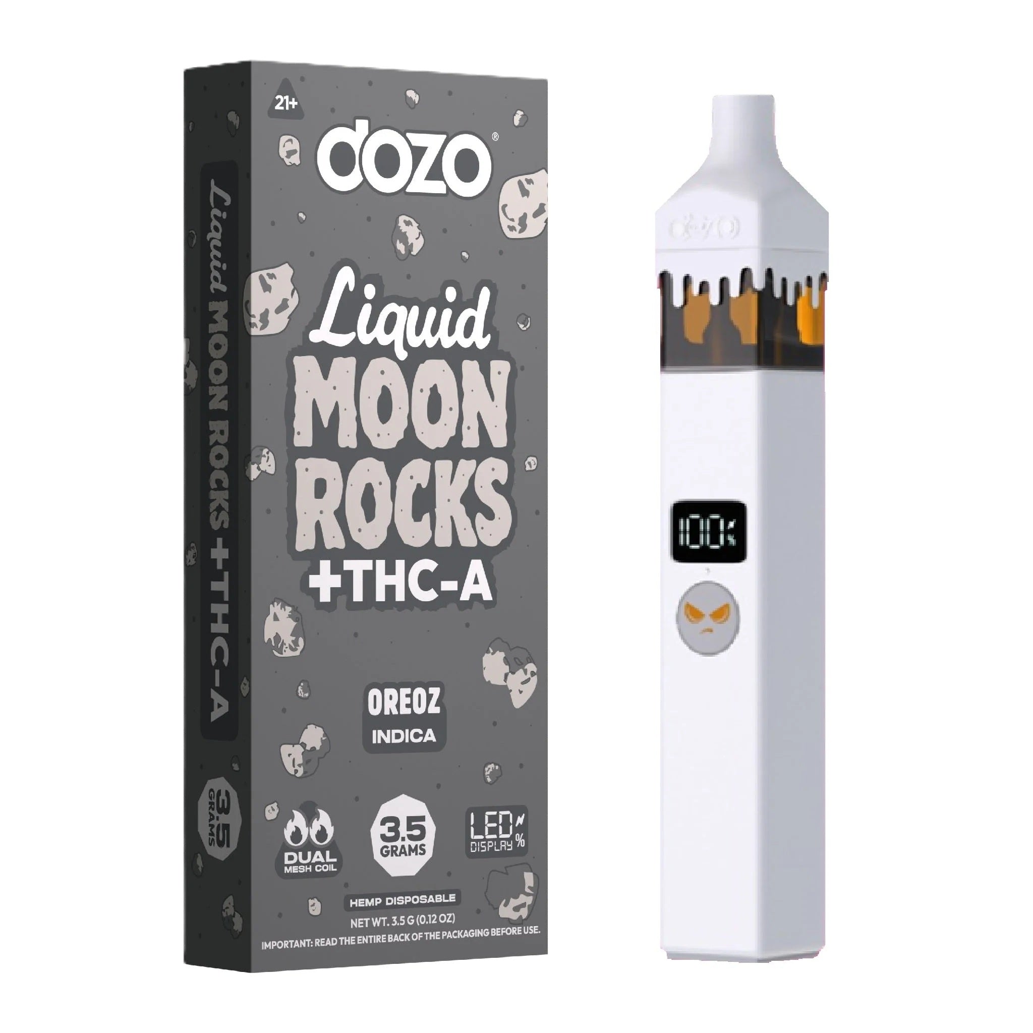 Dozo THC-A Liquid Moonrocks Device - 3500mg - Image 2