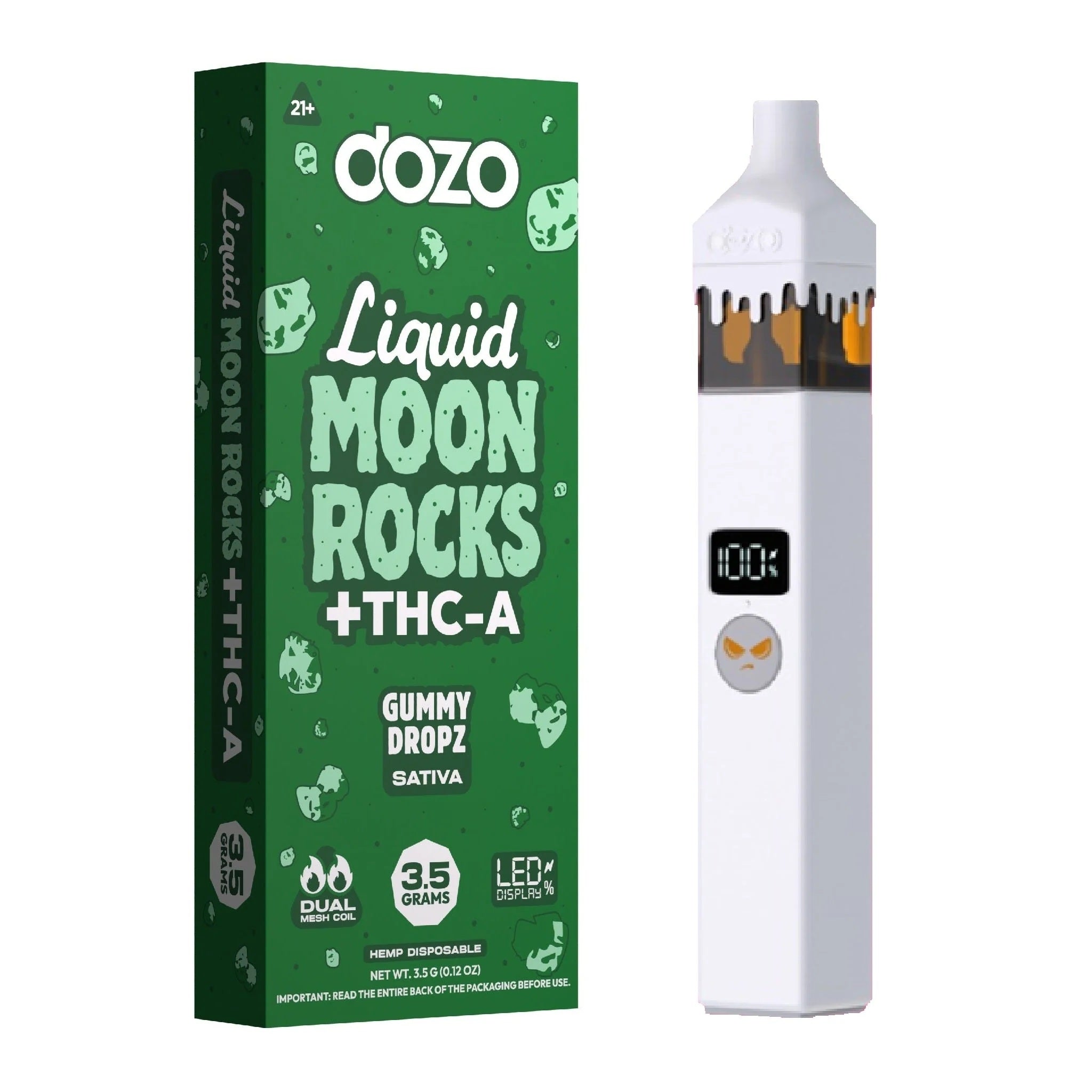 Dozo THC-A Liquid Moonrocks Device - 3500mg - Image 4