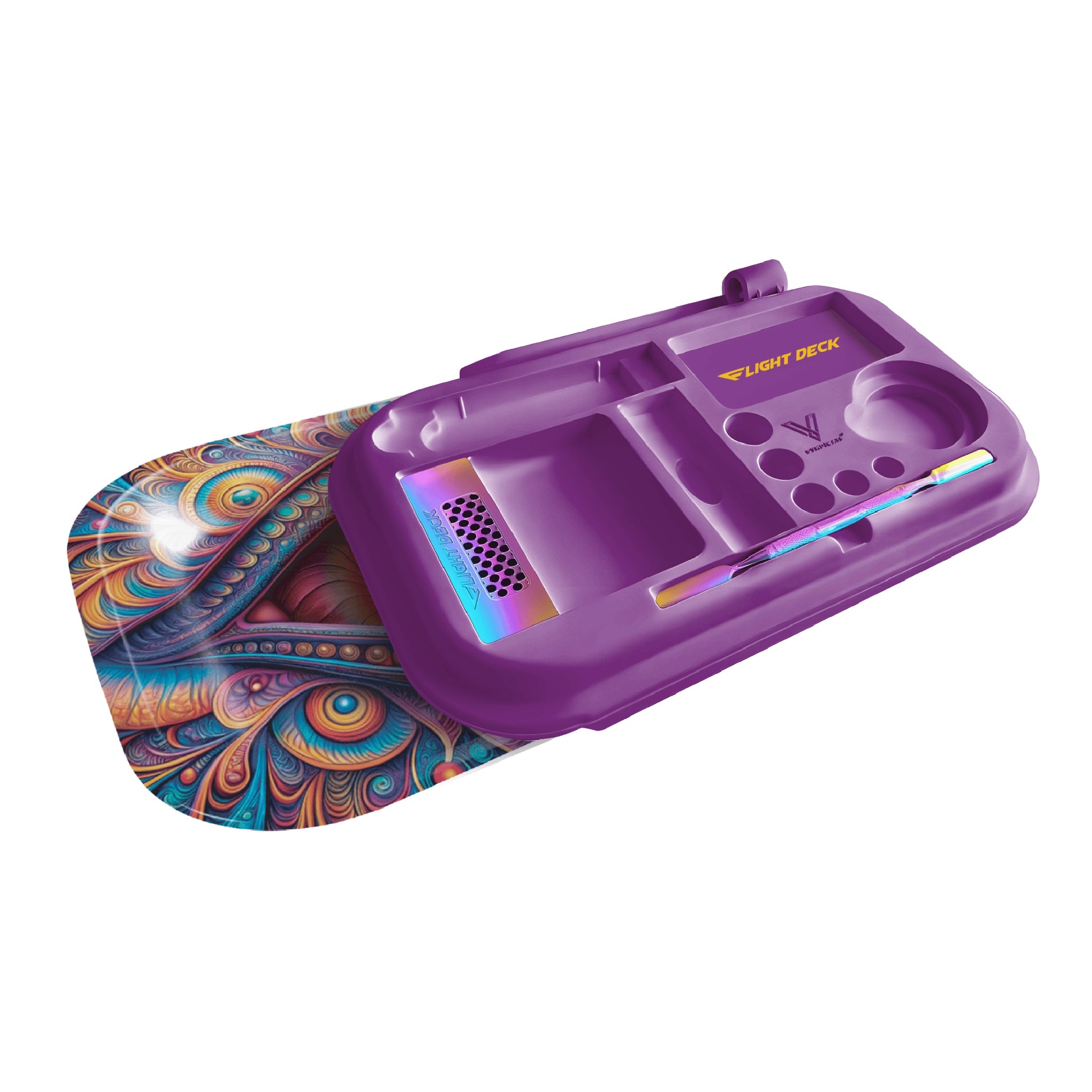 Flight Deck - Slide-On Accessorized Lid w/ Rolling Tray - Image 6