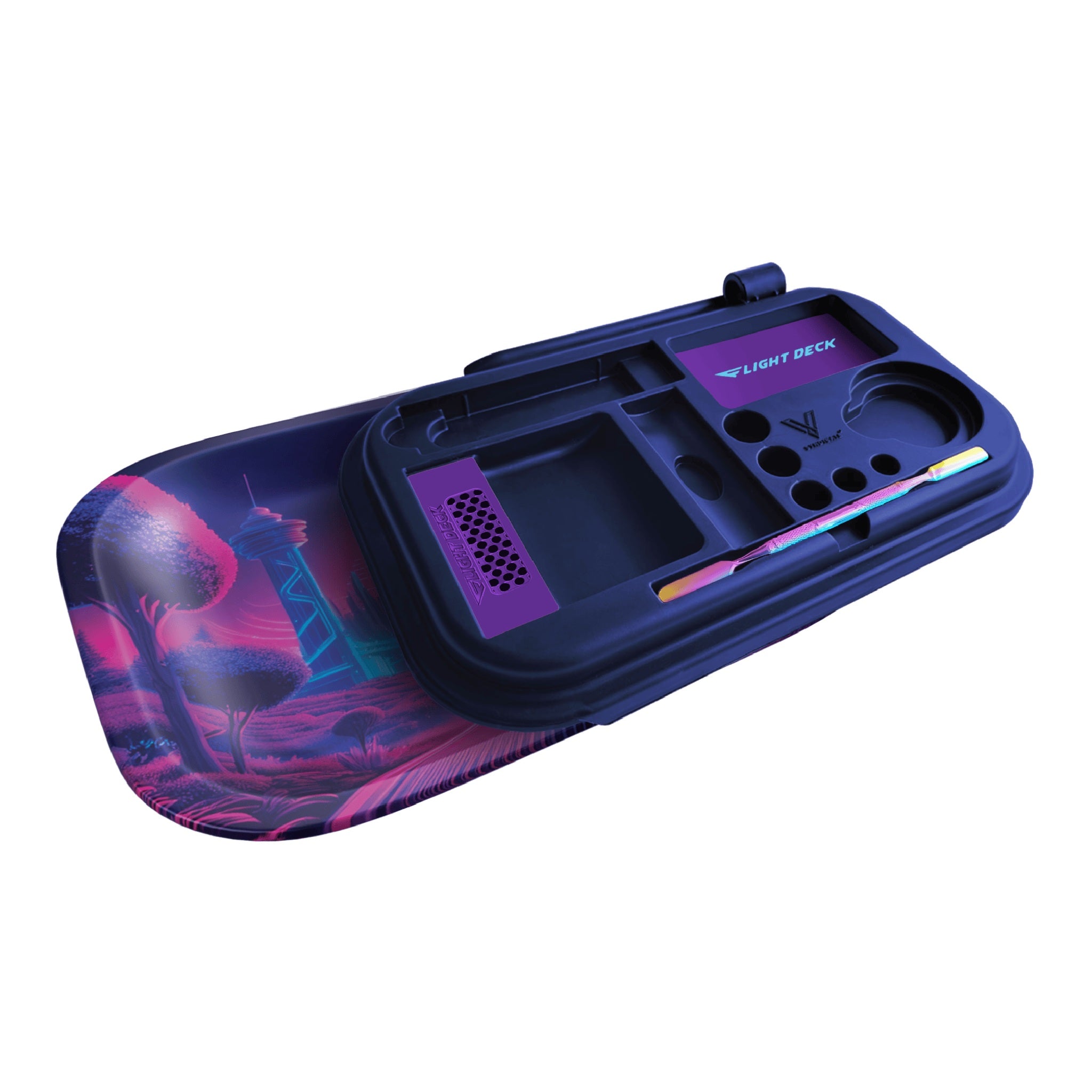 Flight Deck - Slide-On Accessorized Lid w/ Rolling Tray - Image 4