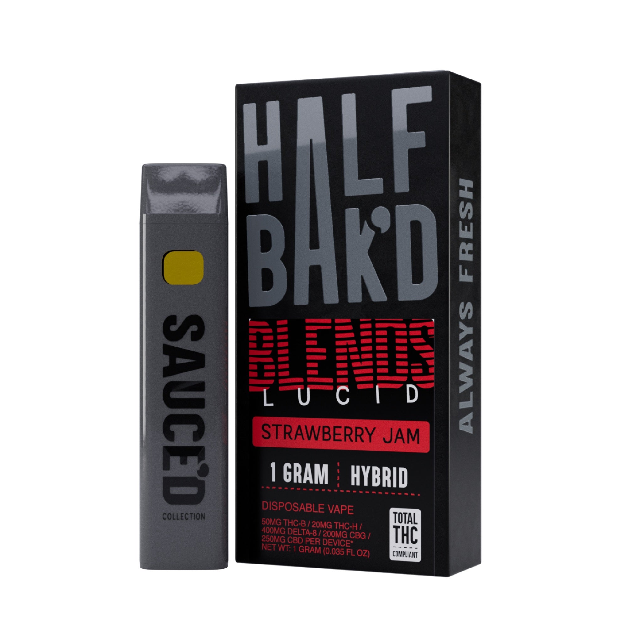 Half Bakd Lucid Blend THC Device - 1000mg