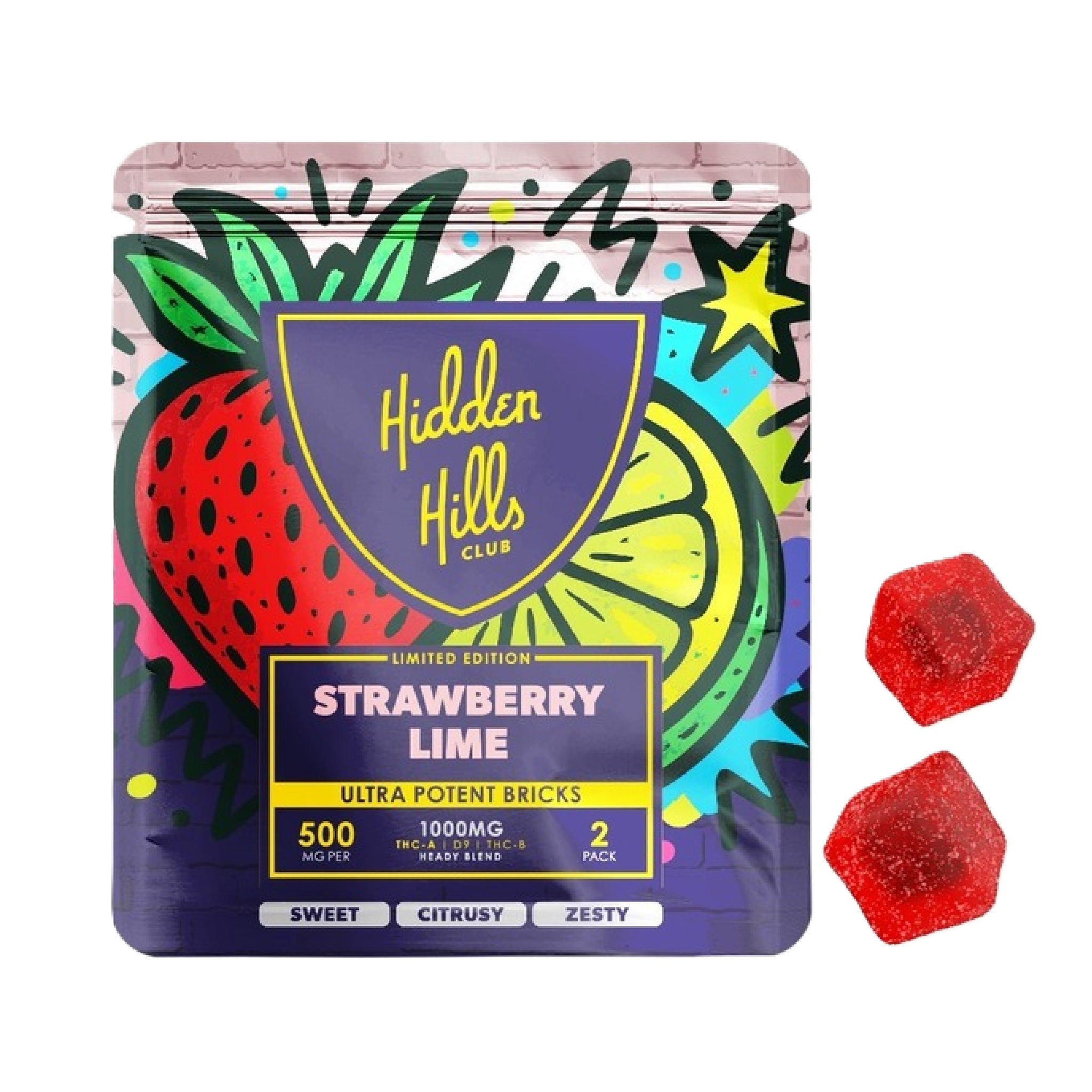 Hidden Hills Limited Edition Ultra Potent THC Gummies (2pk) - 1000mg - Image 2