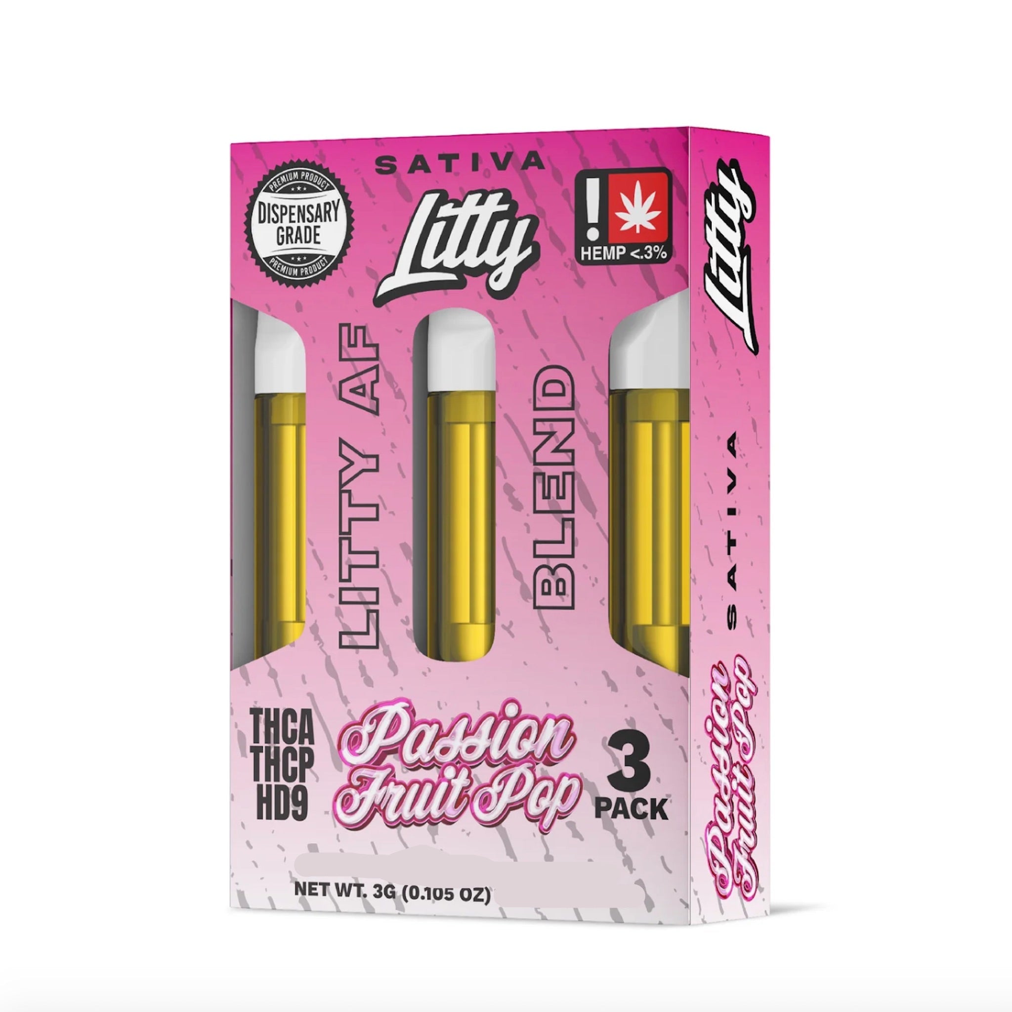 Litty AF Blend Passion Fruit Pop Device - 3 Pack