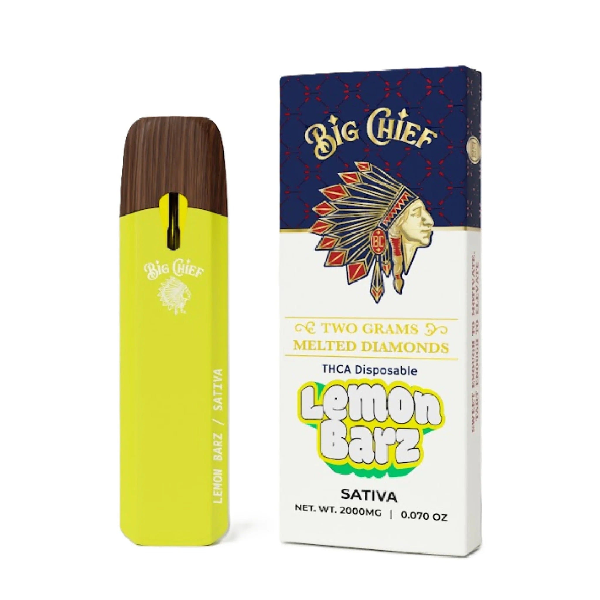Big Chief Melted Diamonds THC-A Device - 2000mg - Image 3