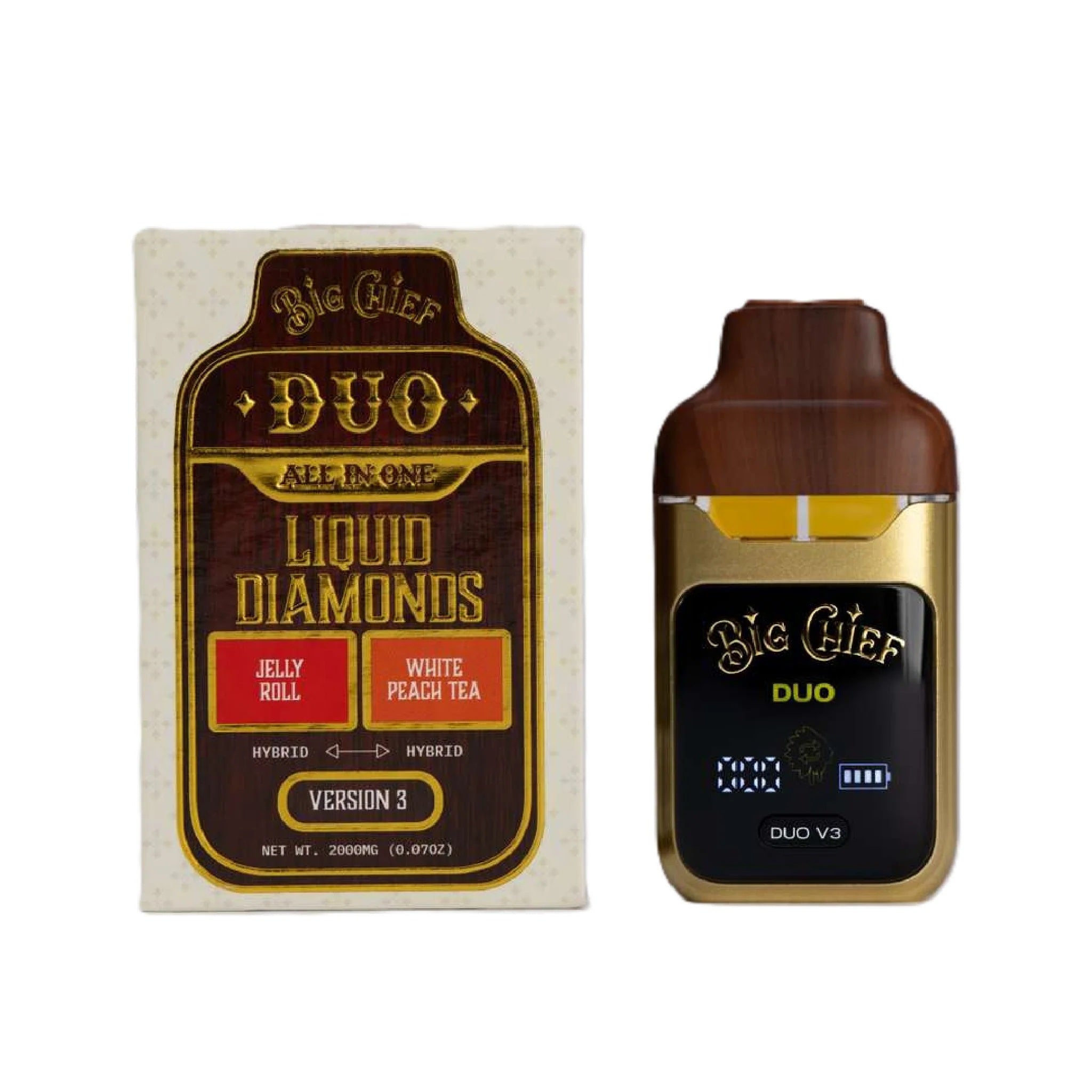 Big Chief THC-A Liquid Diamonds Duos Unit - 2000mg - Image 18