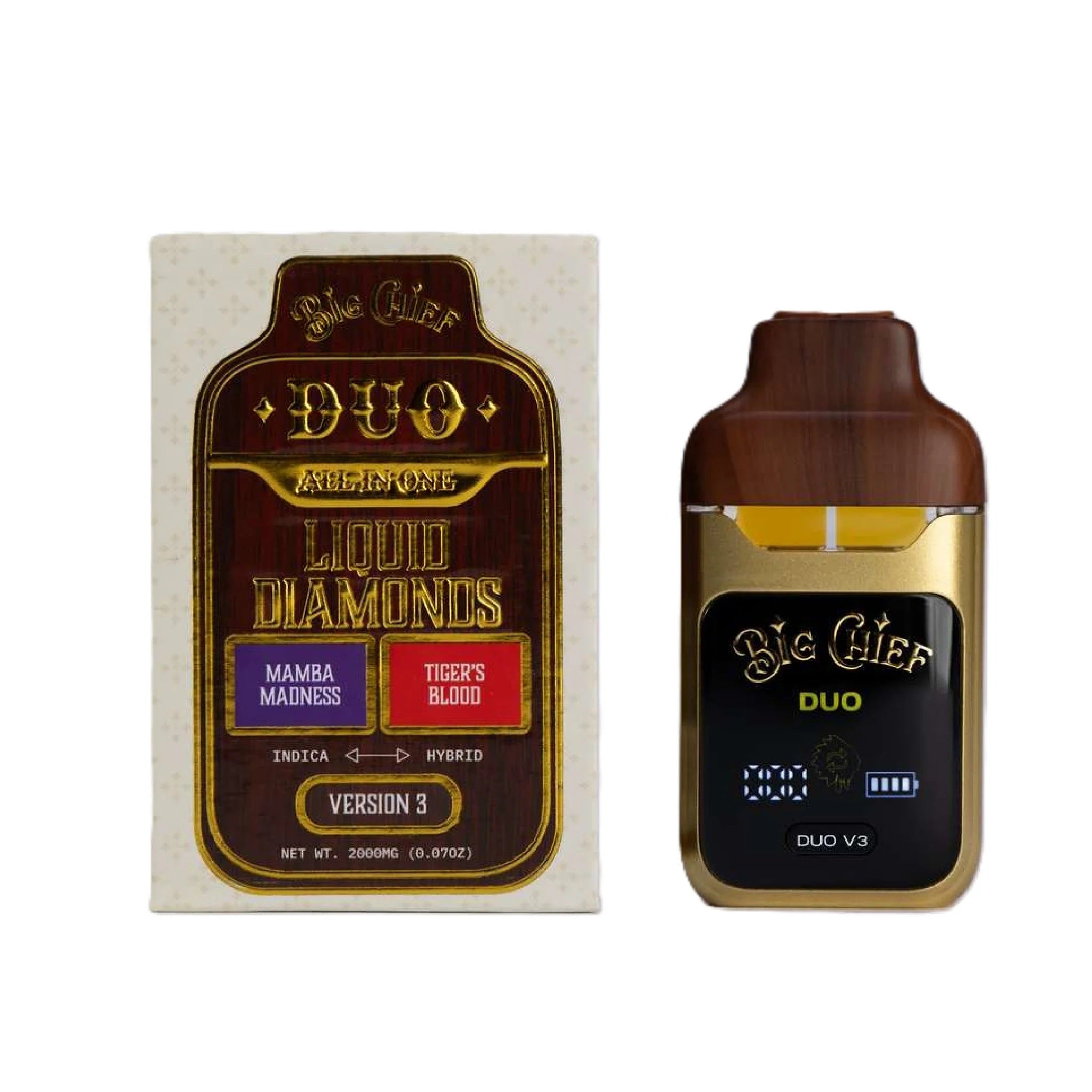 Big Chief THC-A Liquid Diamonds Duos Unit - 2000mg - Image 12