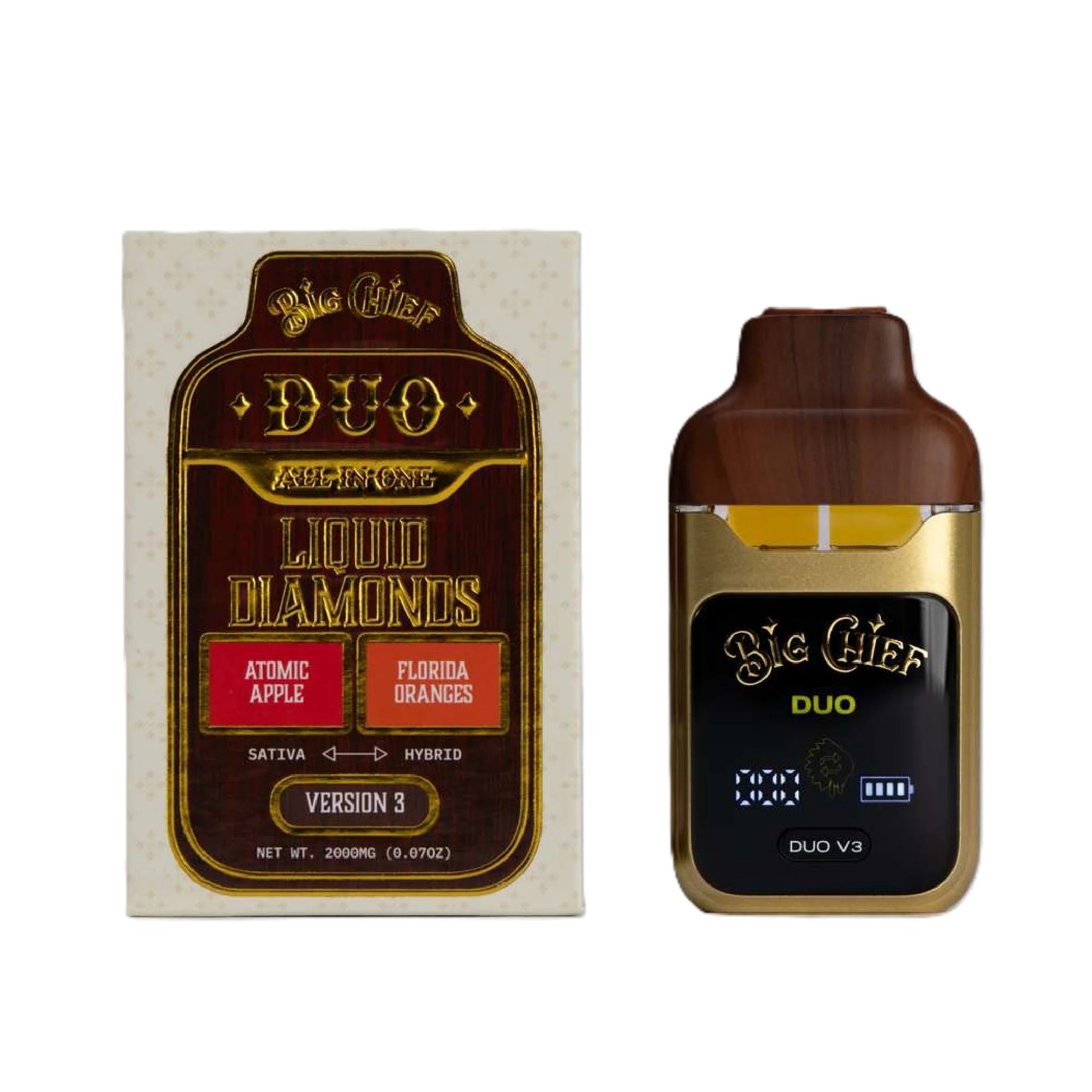 Big Chief THC-A Liquid Diamonds Duos Unit - 2000mg - Image 16
