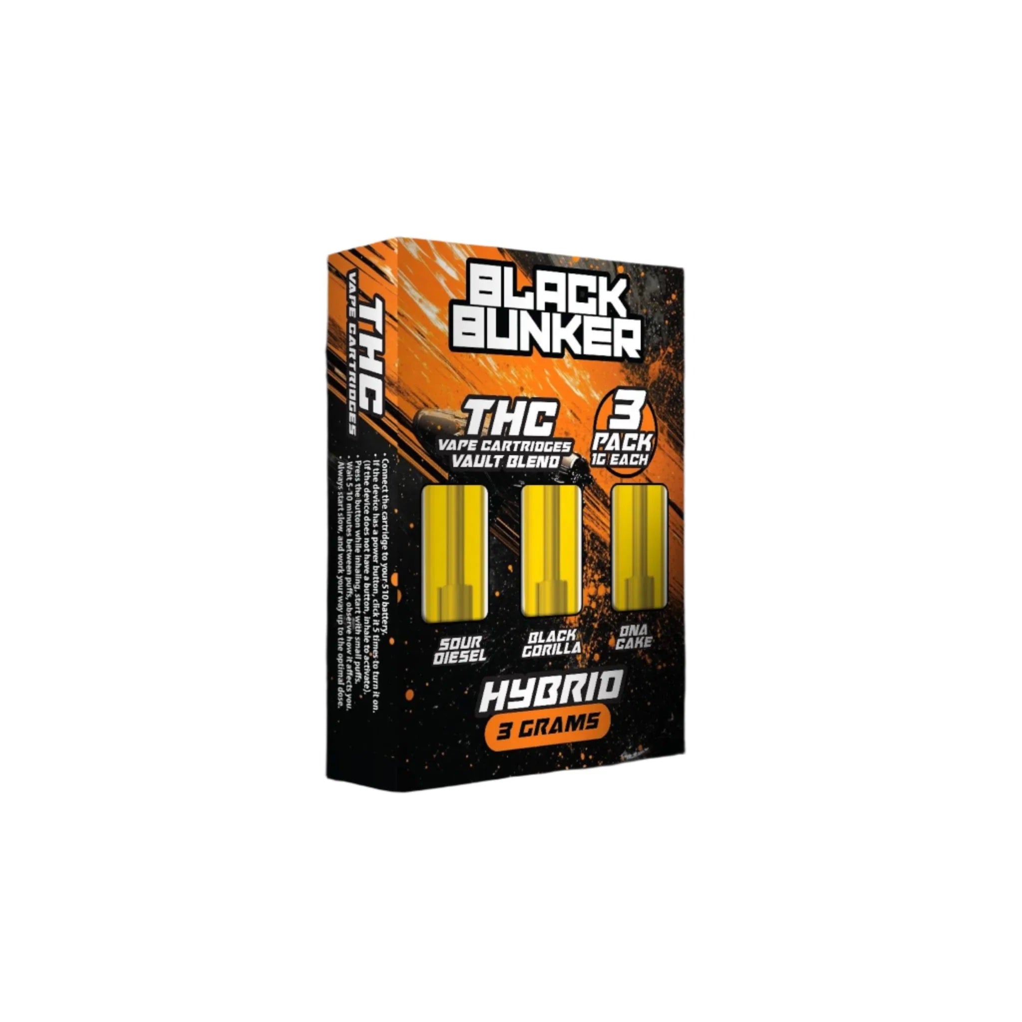 Black Bunker THC Triple Pack Devices - 3000mg - Image 3