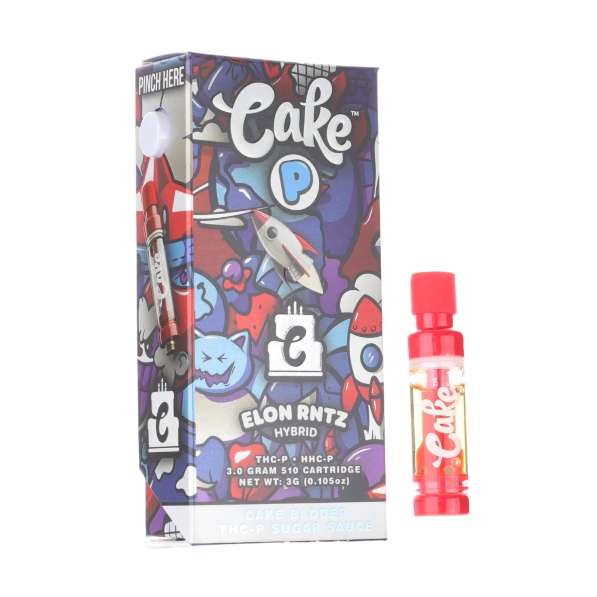 Cake Cartoon THC-P Sugar Sauce Device - 3000mg - Image 4
