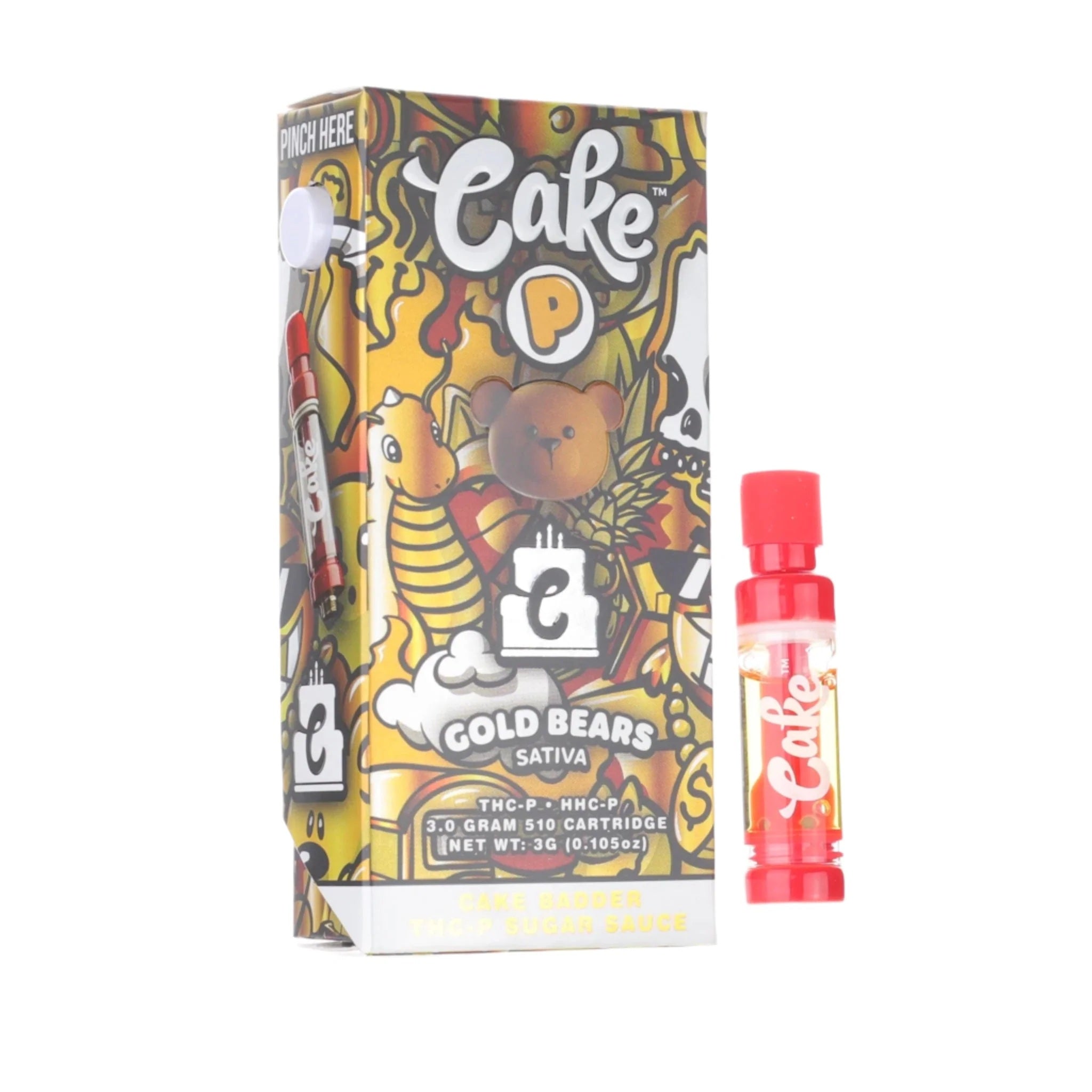 Cake Cartoon THC-P Sugar Sauce Device - 3000mg - Image 2