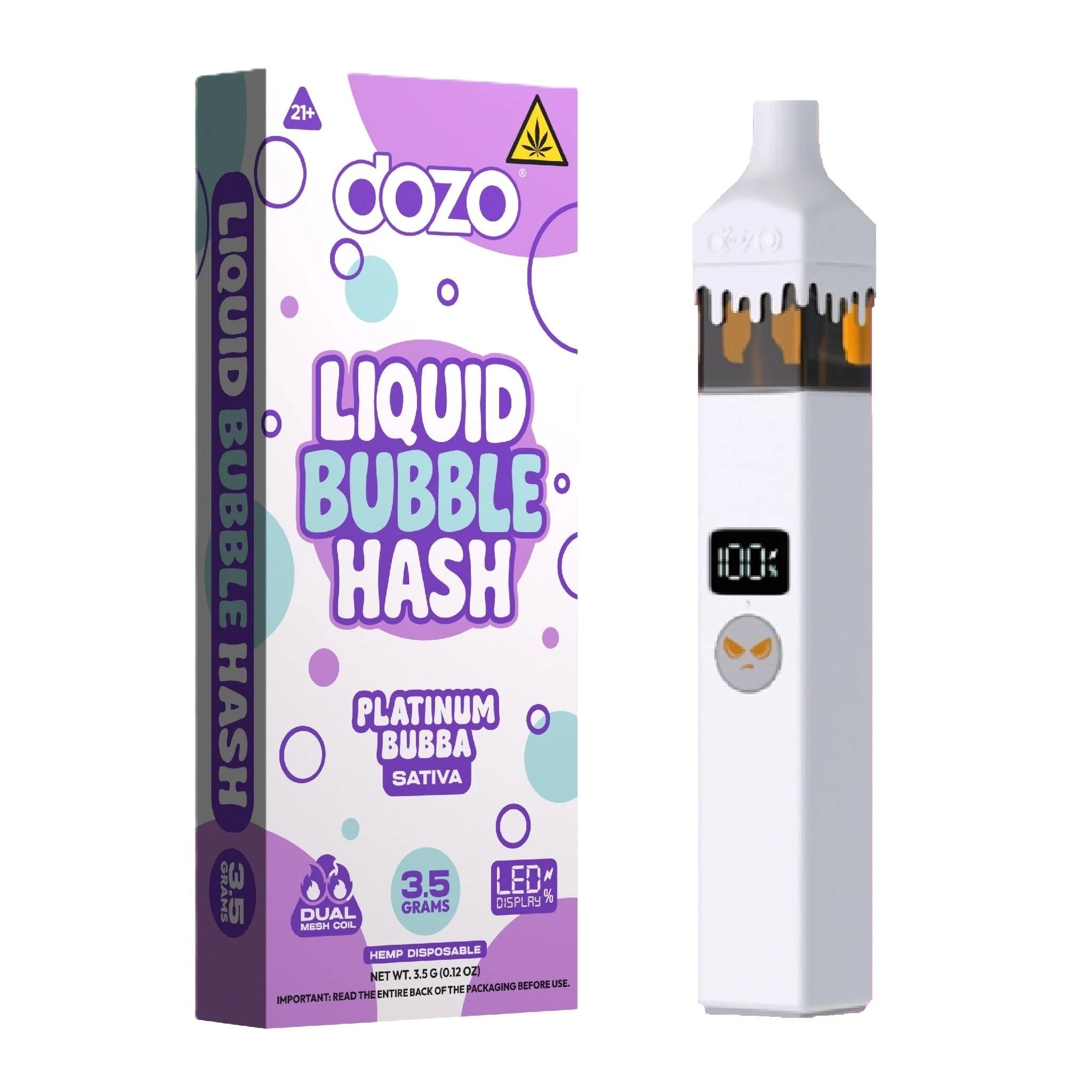 Dozo THC-A + Liquid Bubble Hash Device - 3500mg - Image 6