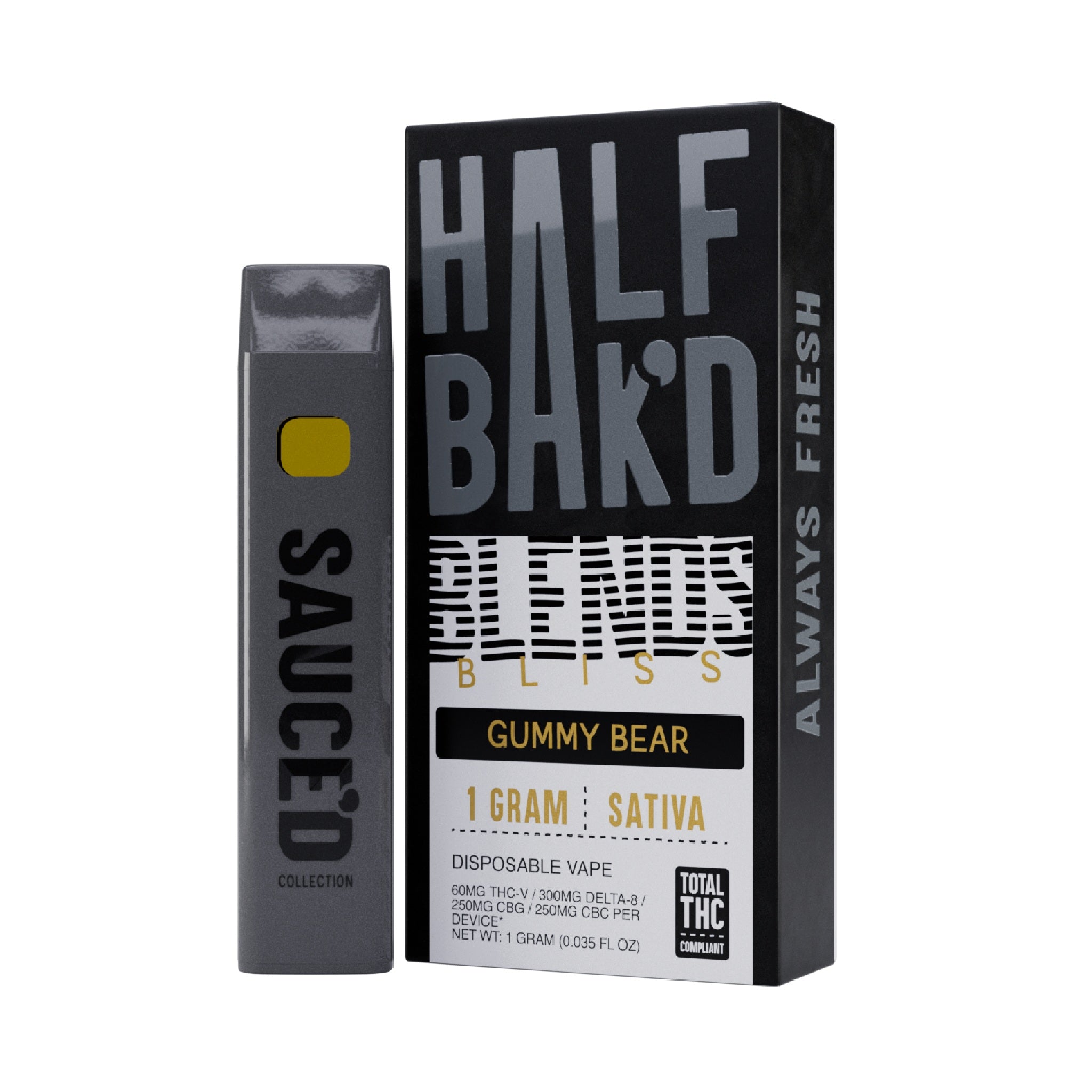 Half Bakd Bliss Blend THC Device - 1000mg - Image 2