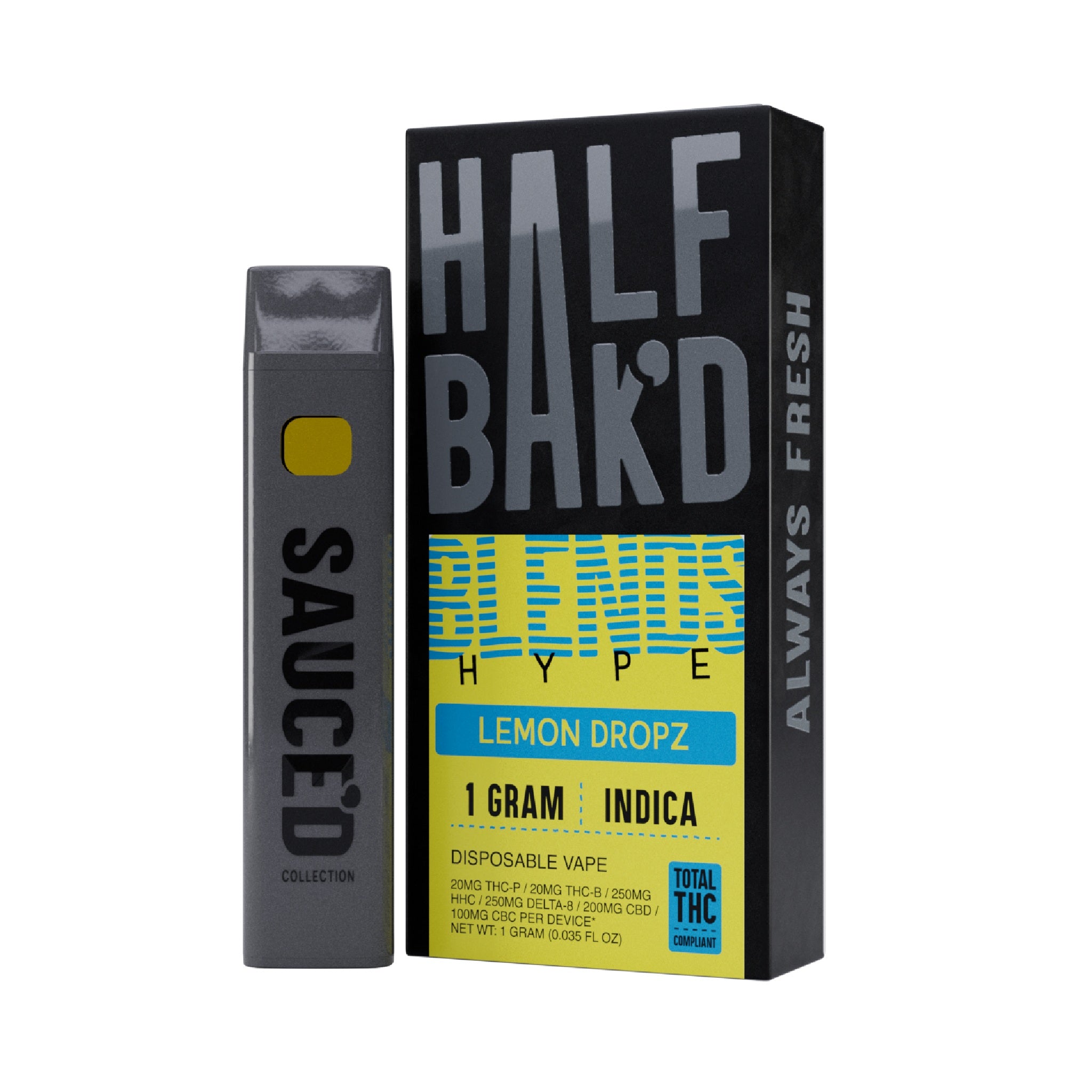 Half Bakd Hype Blend THC Device - 1000mg