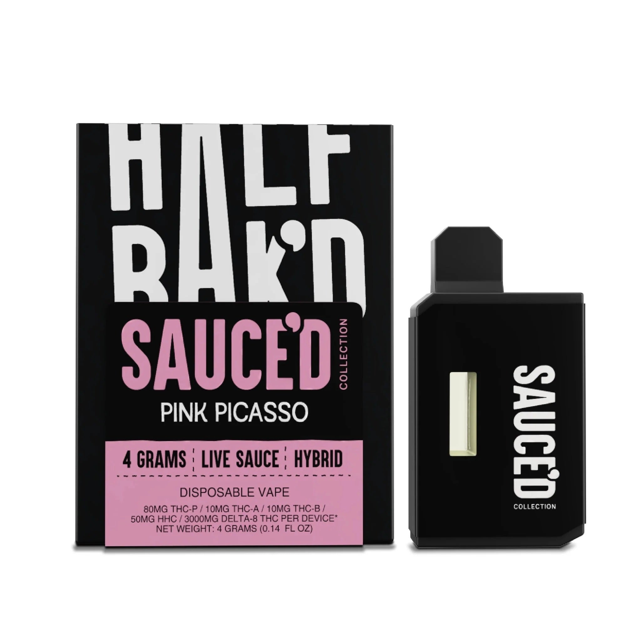 Half Bakd Live Resin THC Sauced Device - 4000mg - Image 3