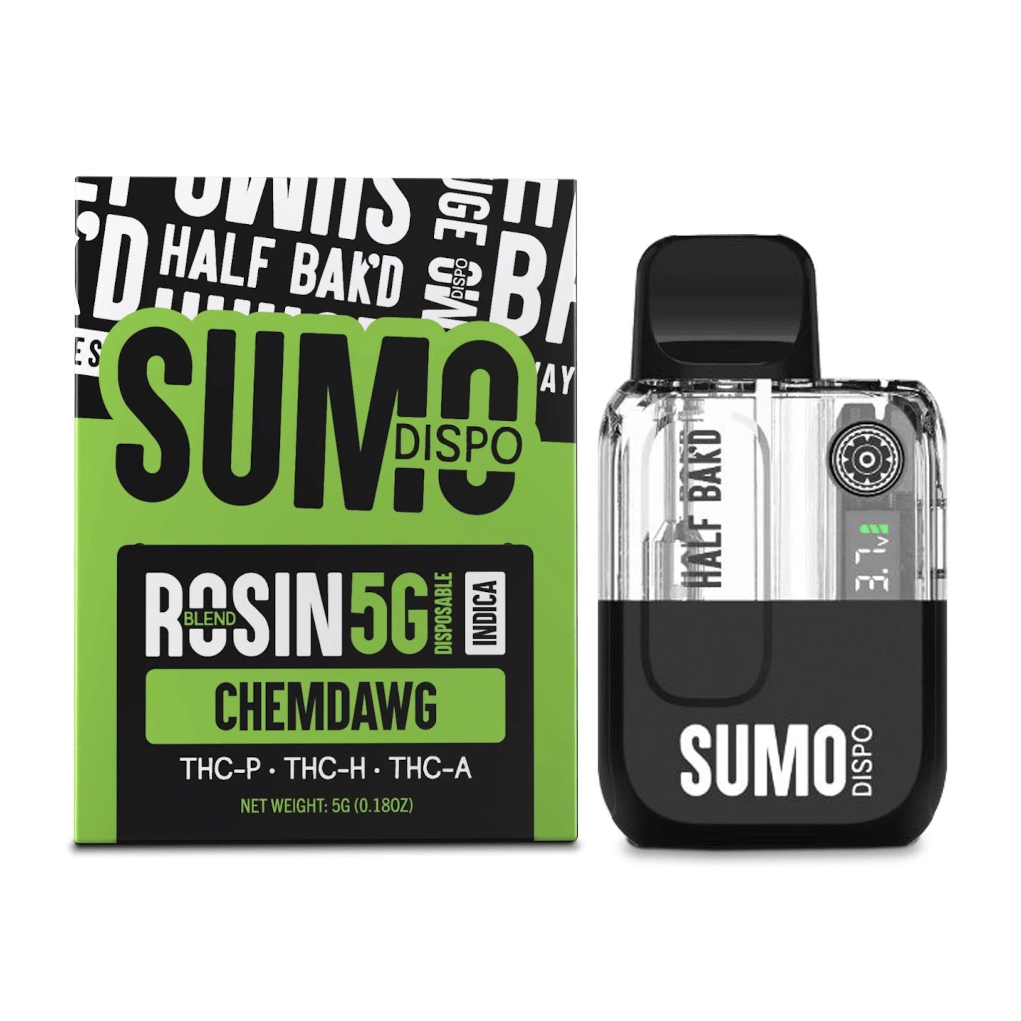Half Bakd Rosin Blend Sumo Device - 5000mg - Image 2