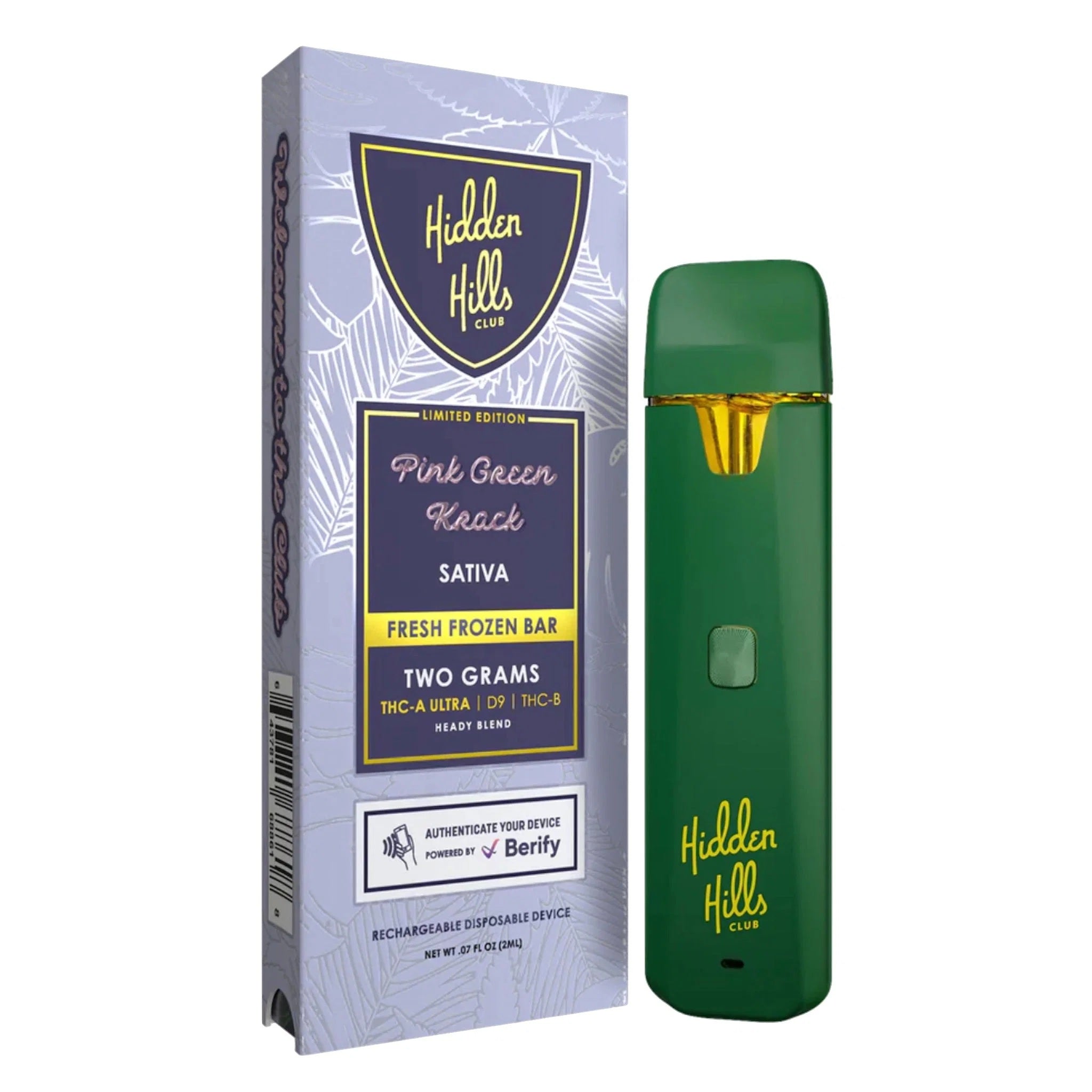 Hidden Hills Fresh Frozen THC-A Device - 2000mg - Image 3