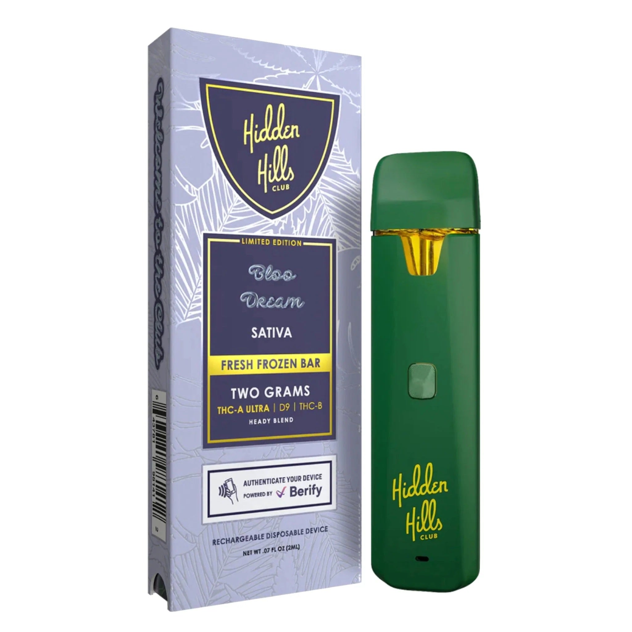 Hidden Hills Fresh Frozen THC-A Device - 2000mg - Image 2