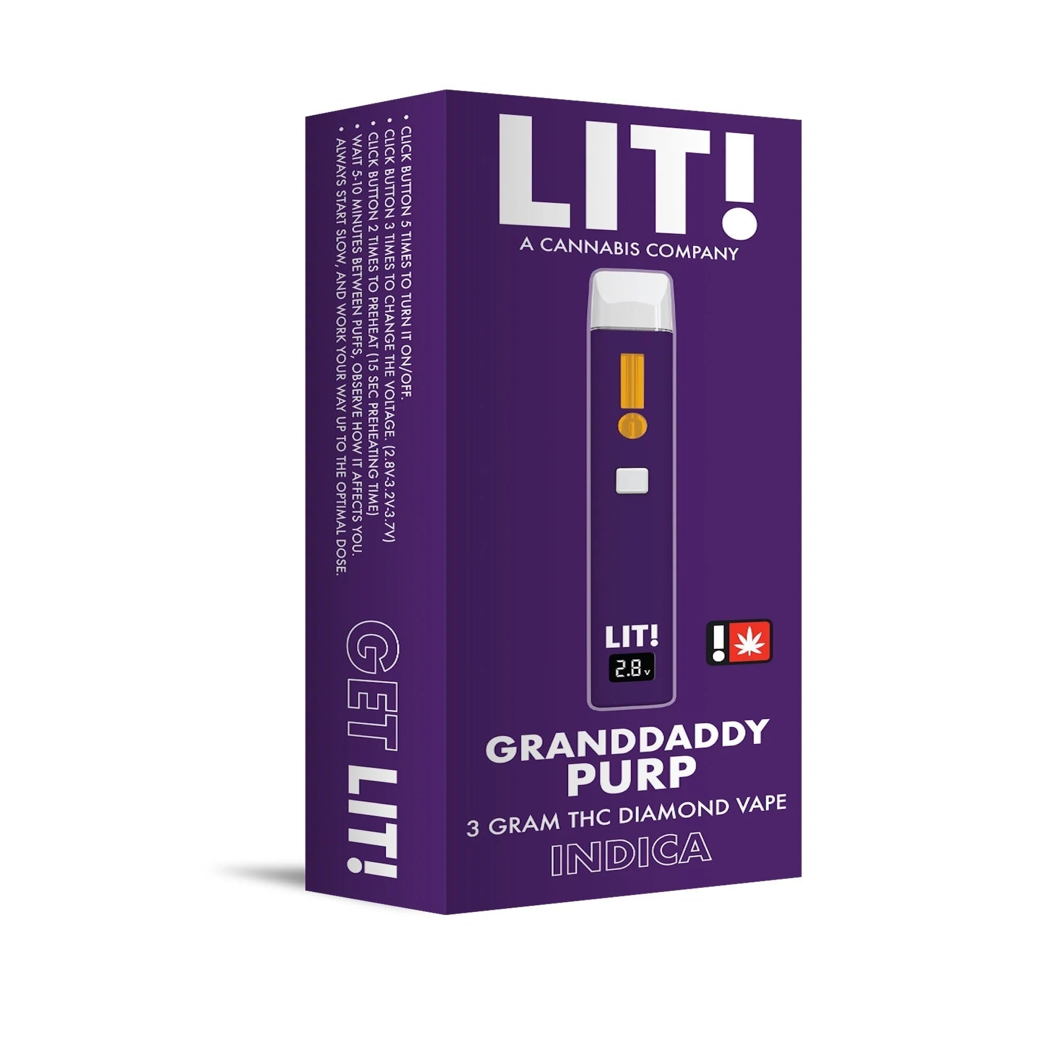 Lit! THC-A Liquid Diamonds Device - 3000mg - Image 4