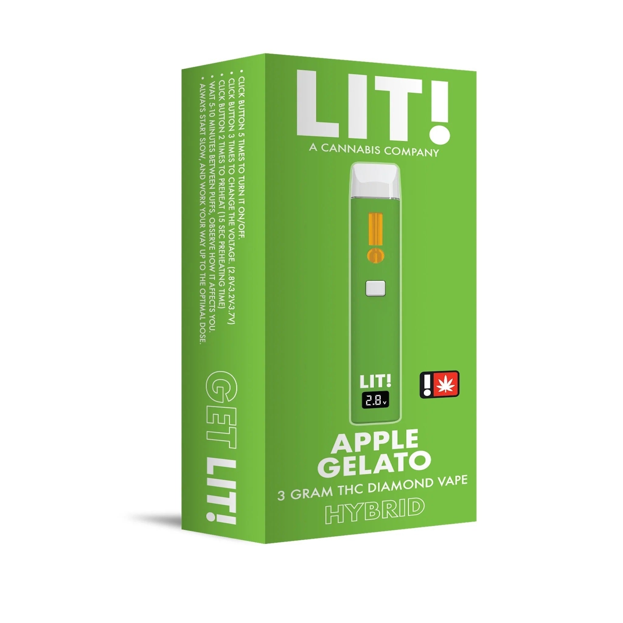 Lit! THC-A Liquid Diamonds Device - 3000mg - Image 2