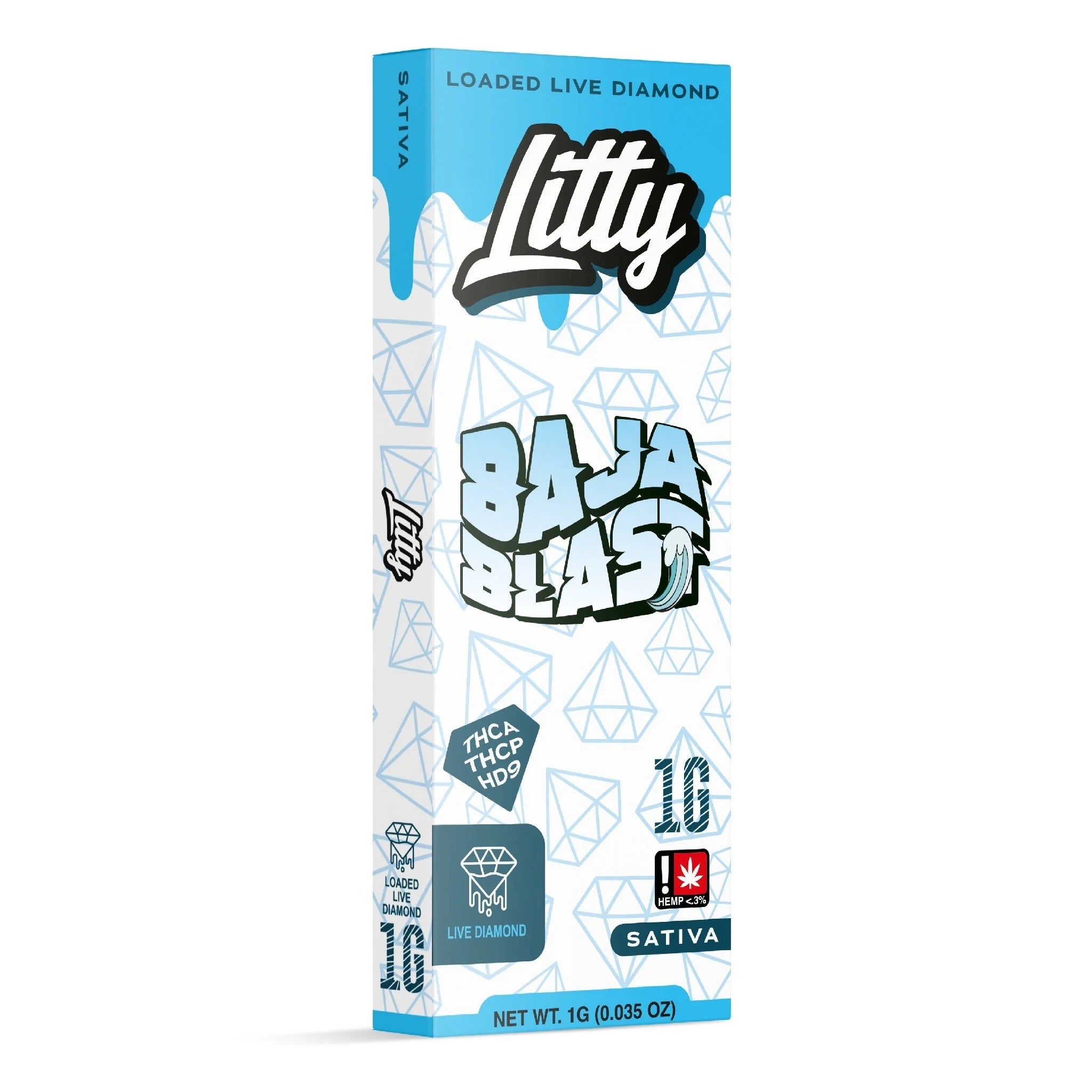 Litty Loaded Live Diamond THC-A + THC-P Device - 1000mg - Image 7