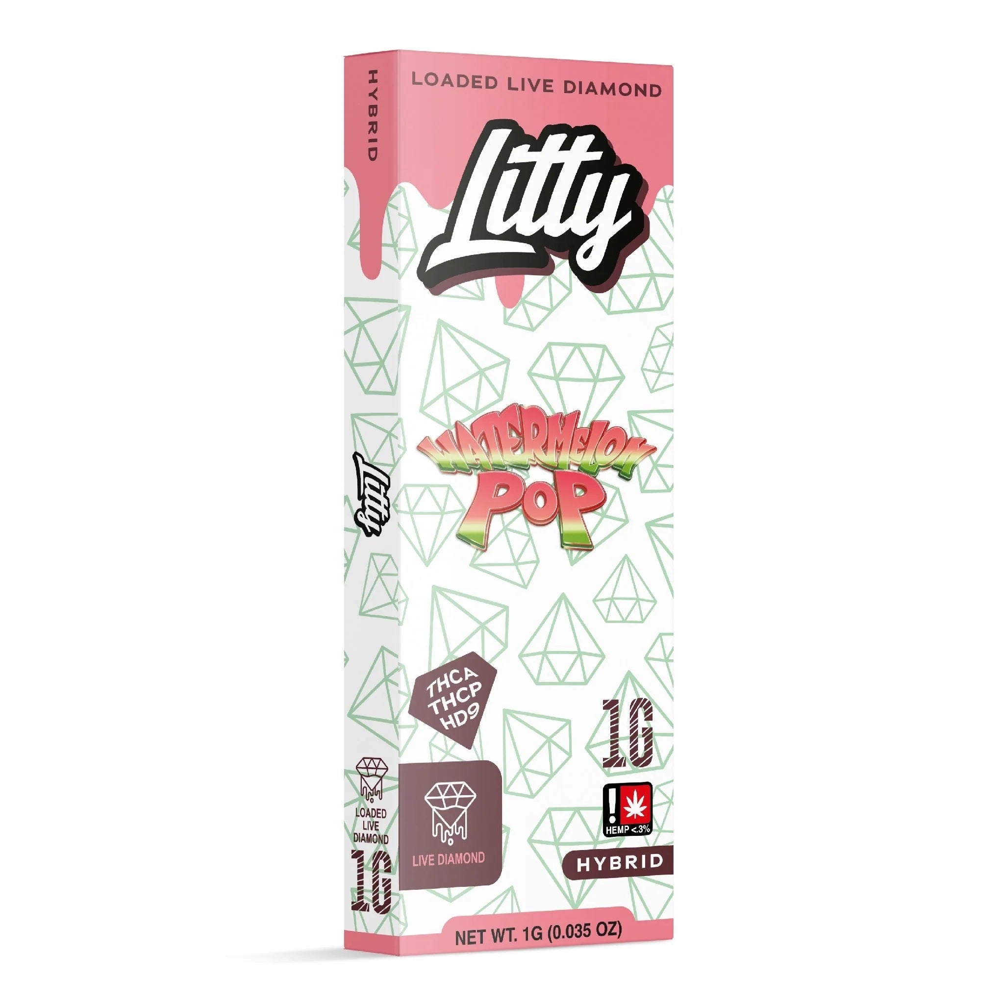 Litty Loaded Live Diamond THC-A + THC-P Device - 1000mg - Image 6