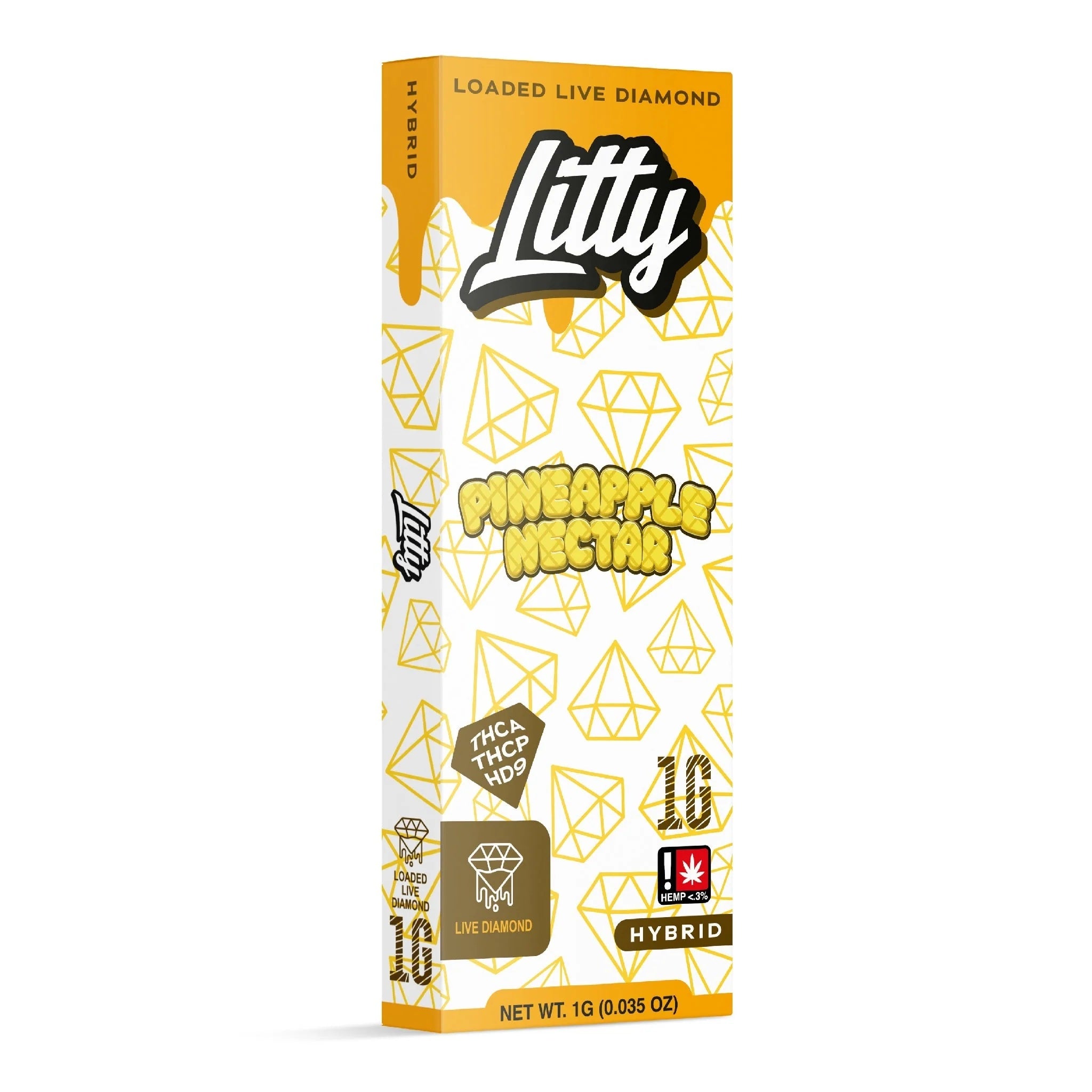 Litty Loaded Live Diamond THC-A + THC-P Device - 1000mg - Image 5