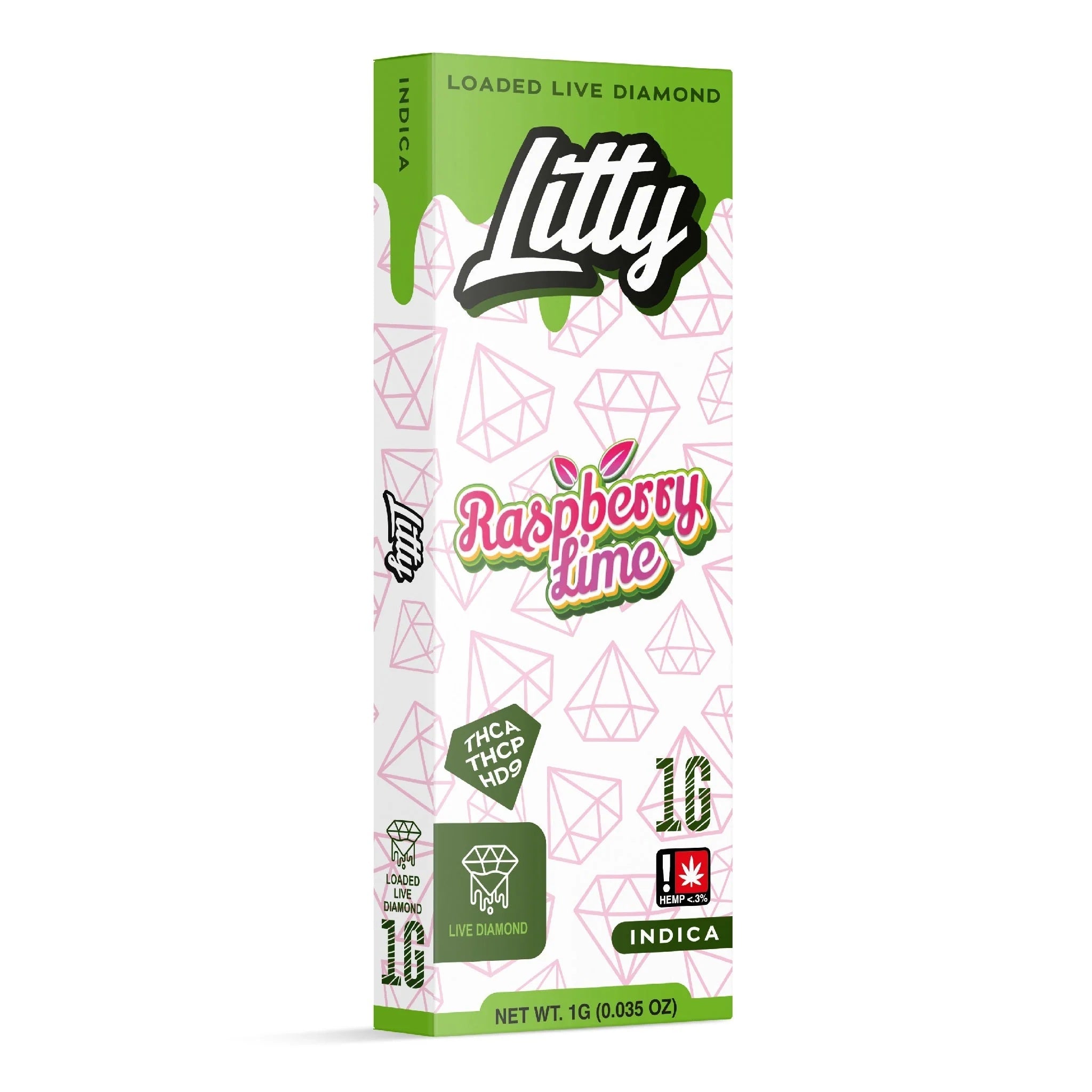 Litty Loaded Live Diamond THC-A + THC-P Device - 1000mg - Image 4