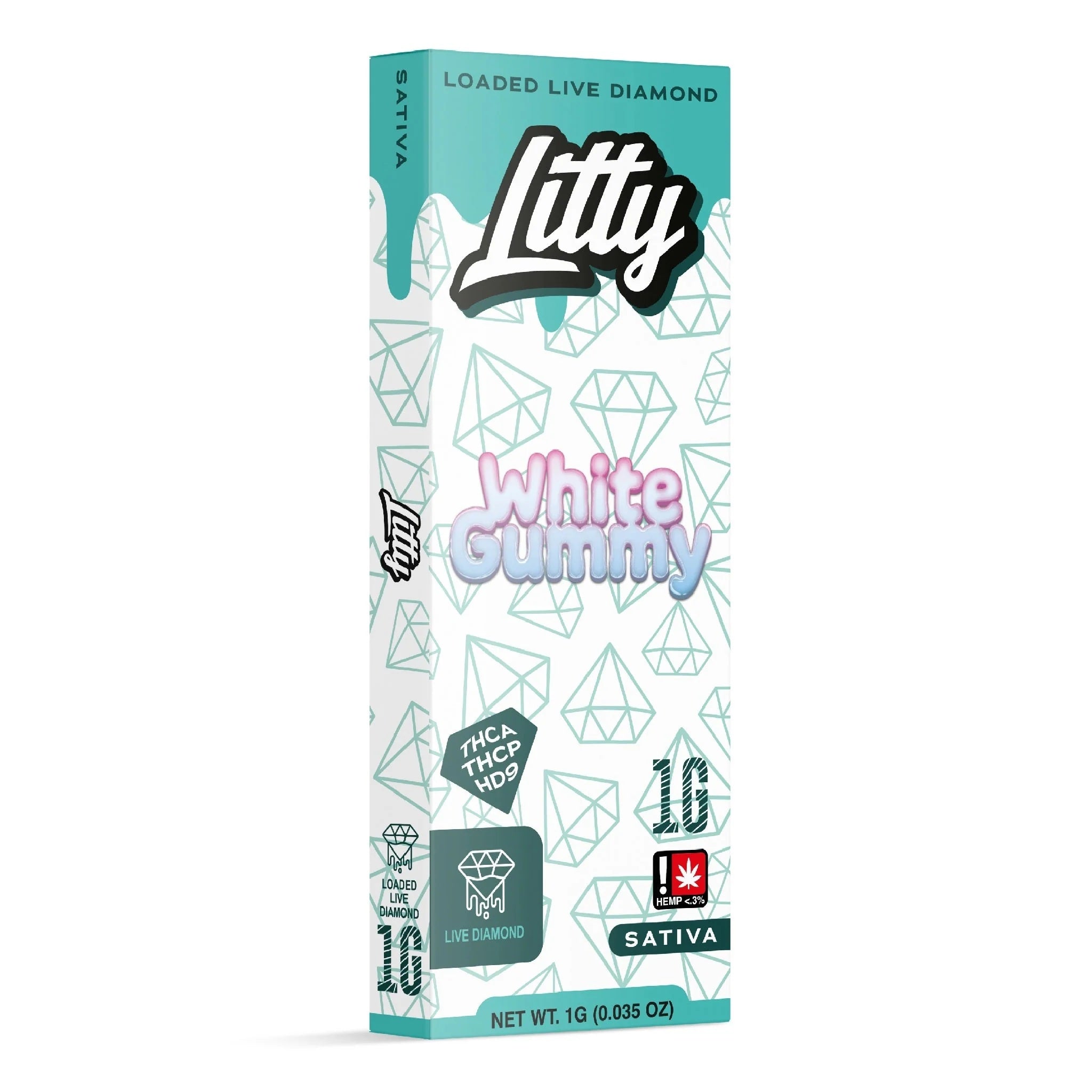 Litty Loaded Live Diamond THC-A + THC-P Device - 1000mg - Image 2