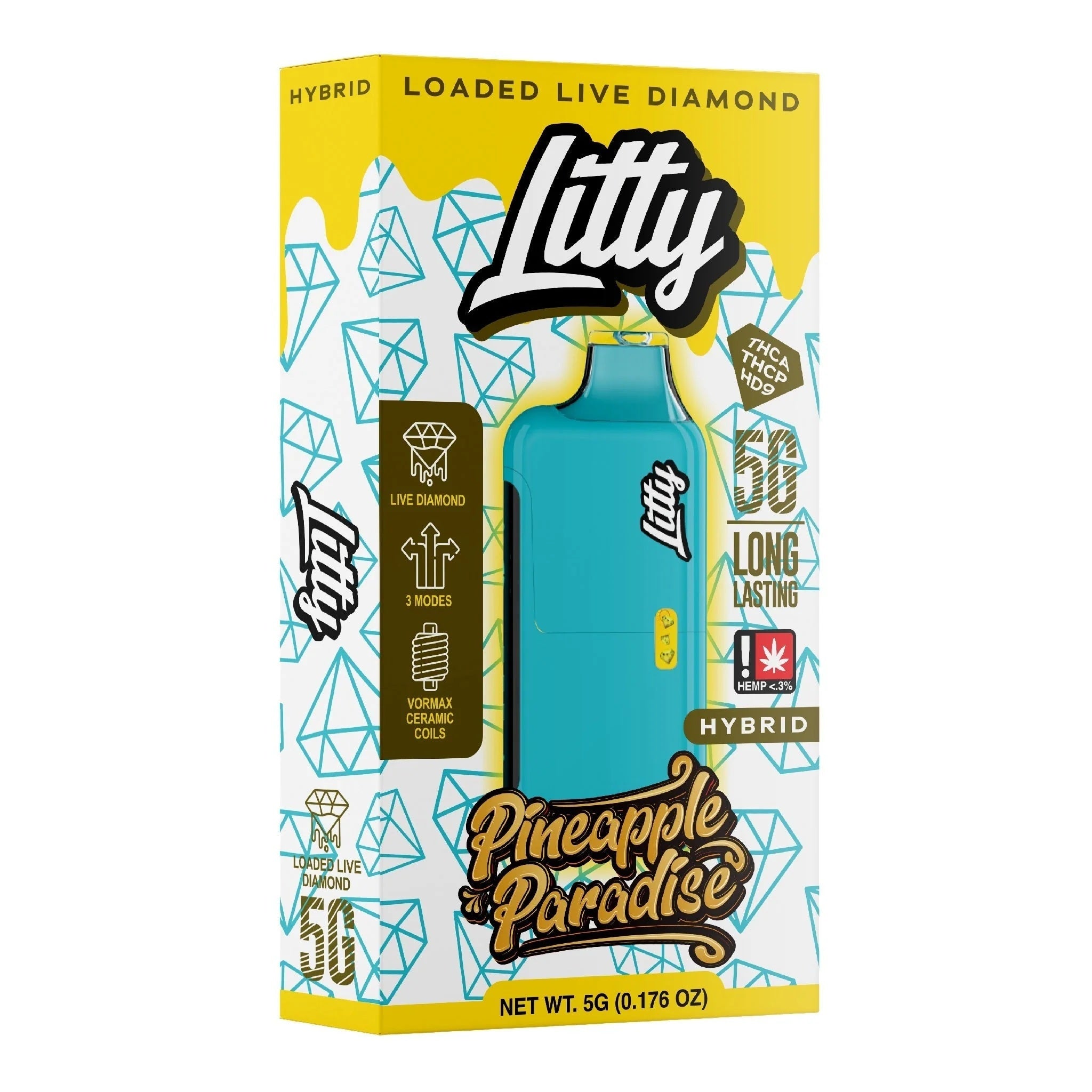 Litty THC-A Liquid Diamond Device - 5000mg - Image 10