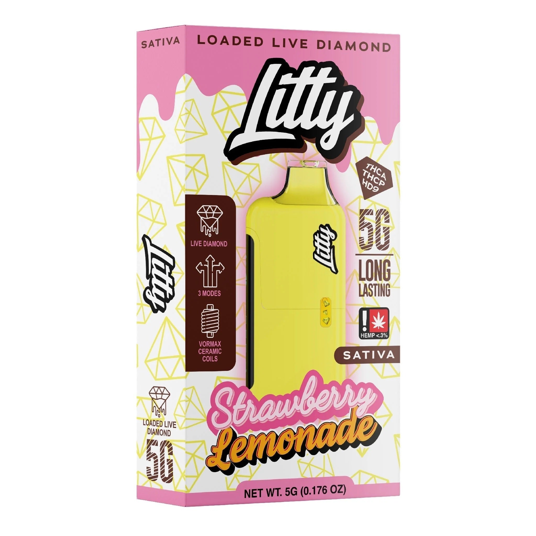 Litty THC-A Liquid Diamond Device - 5000mg - Image 9