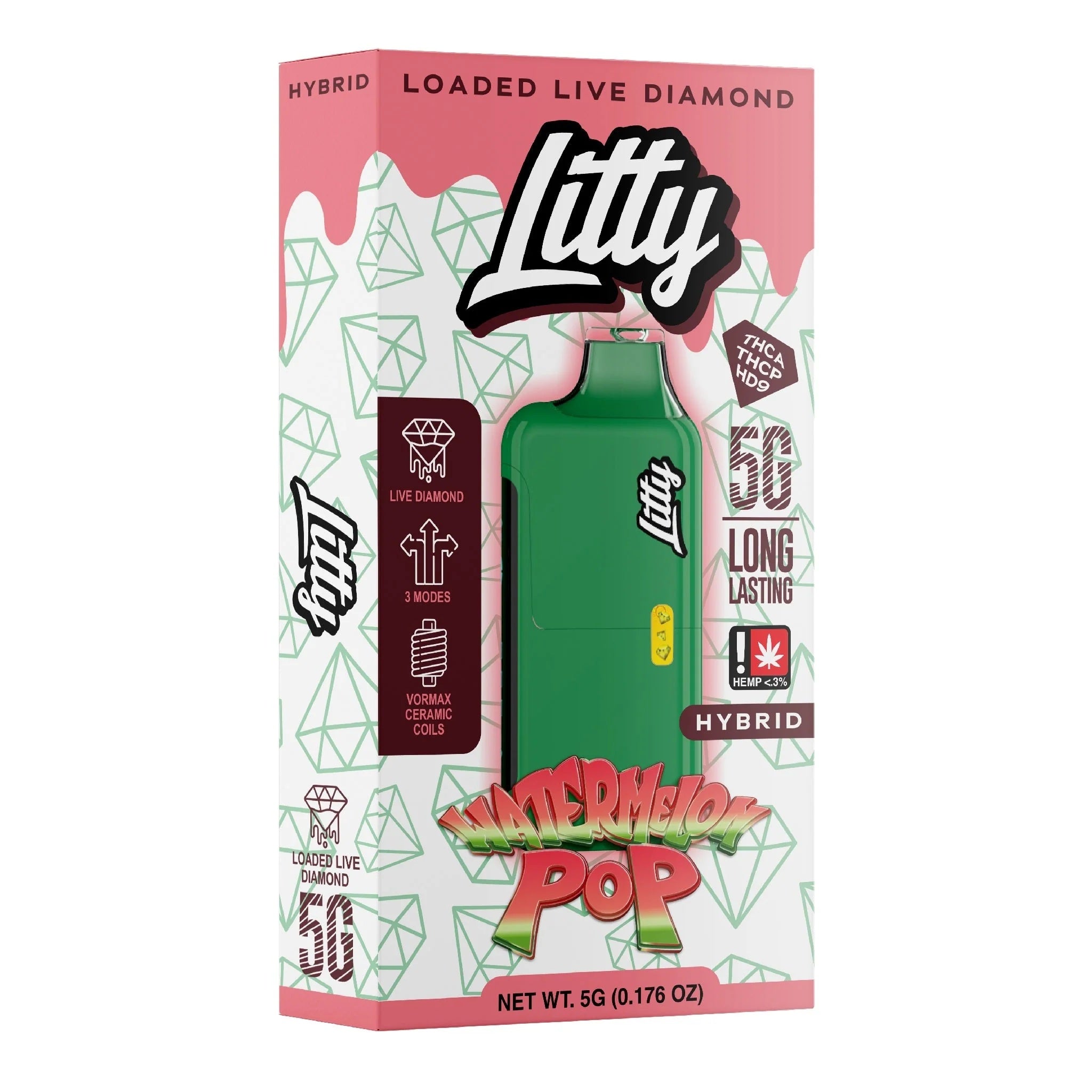 Litty THC-A Liquid Diamond Device - 5000mg - Image 8