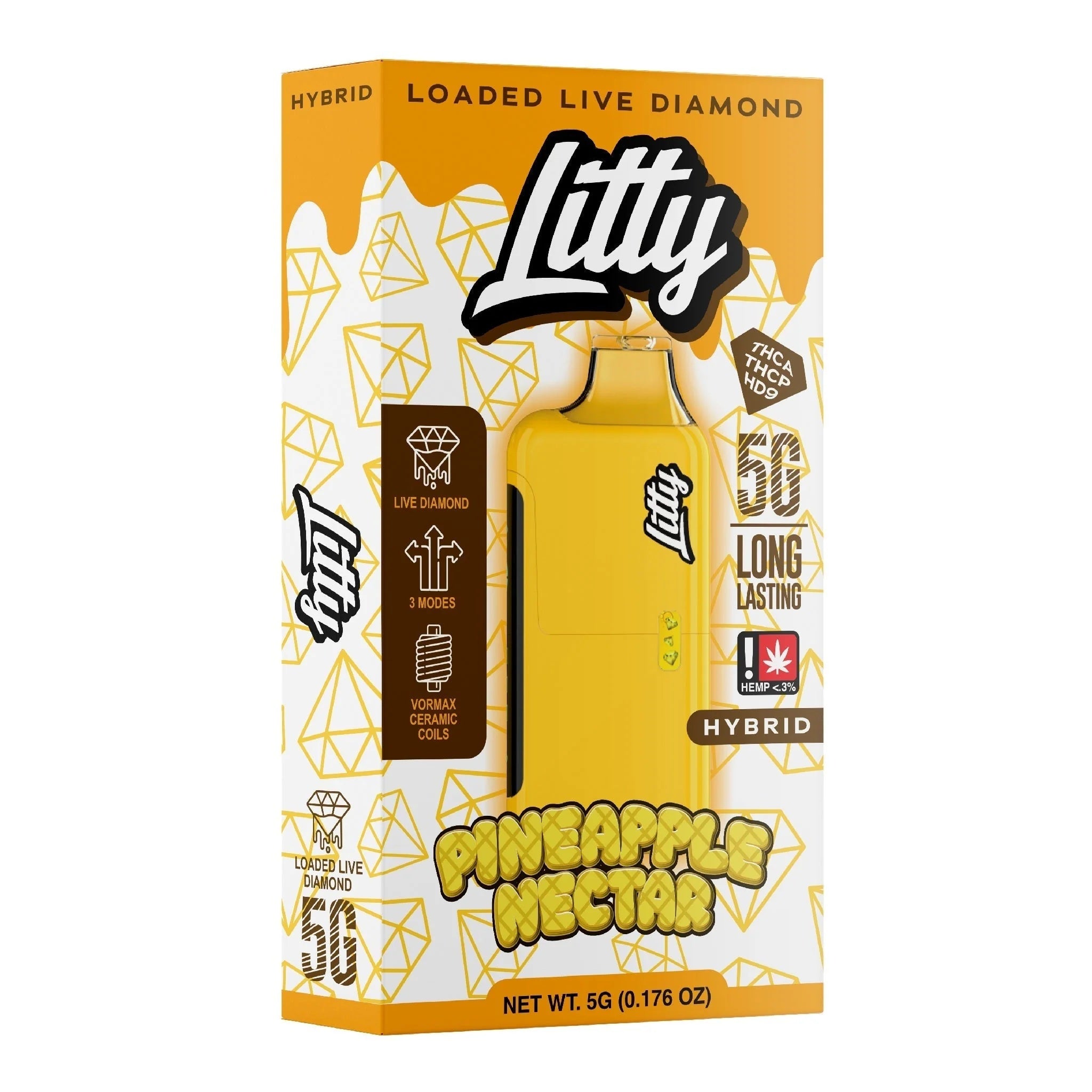 Litty THC-A Liquid Diamond Device - 5000mg - Image 7