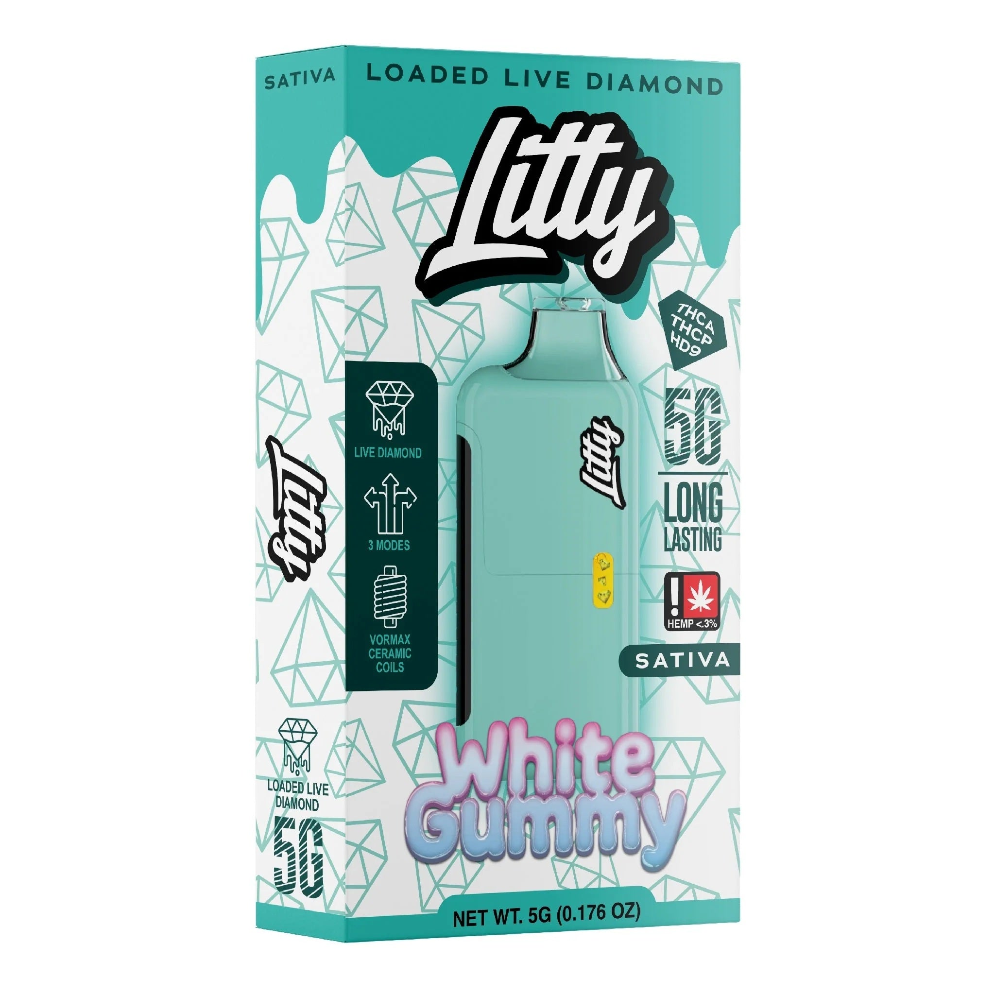 Litty THC-A Liquid Diamond Device - 5000mg - Image 6
