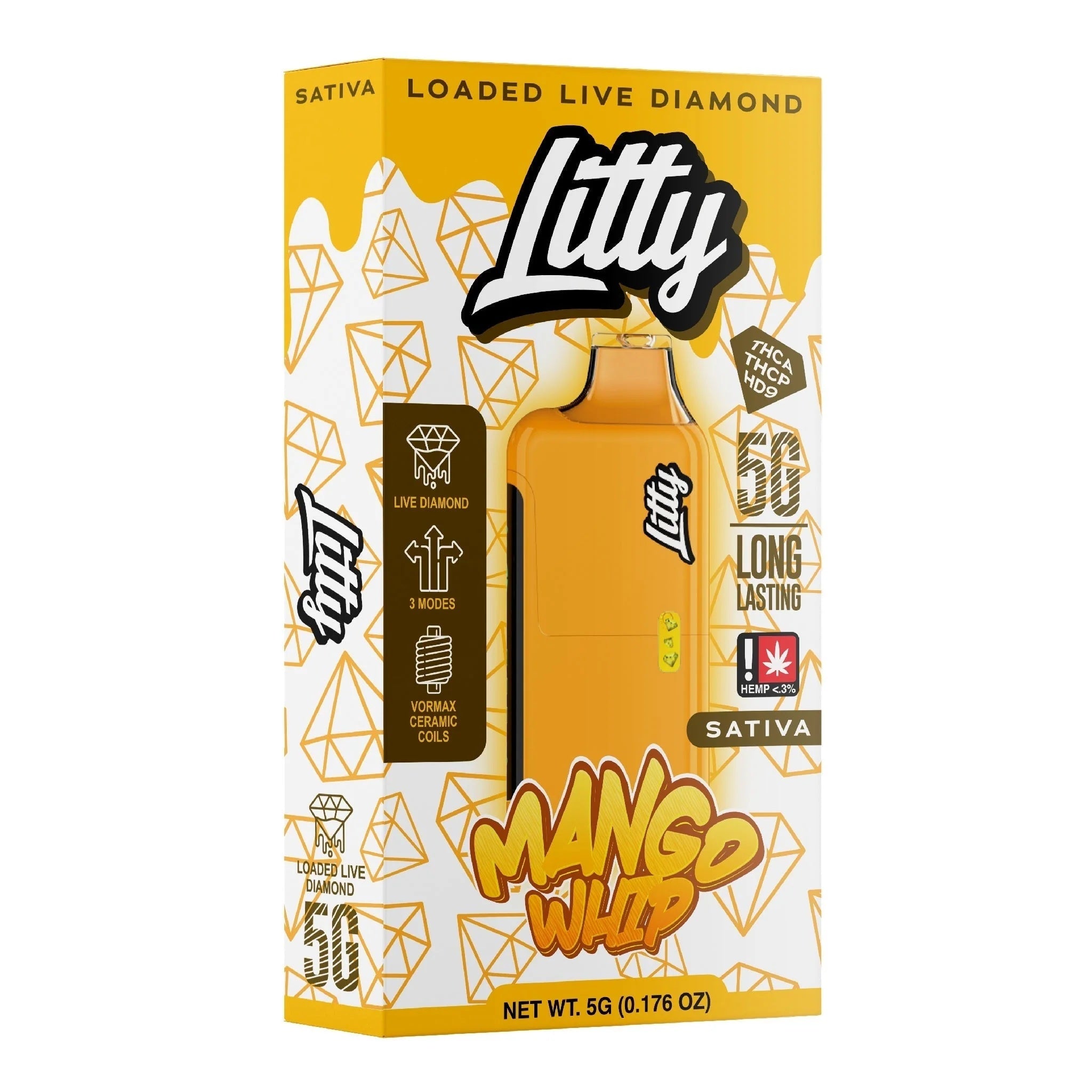 Litty THC-A Liquid Diamond Device - 5000mg - Image 4