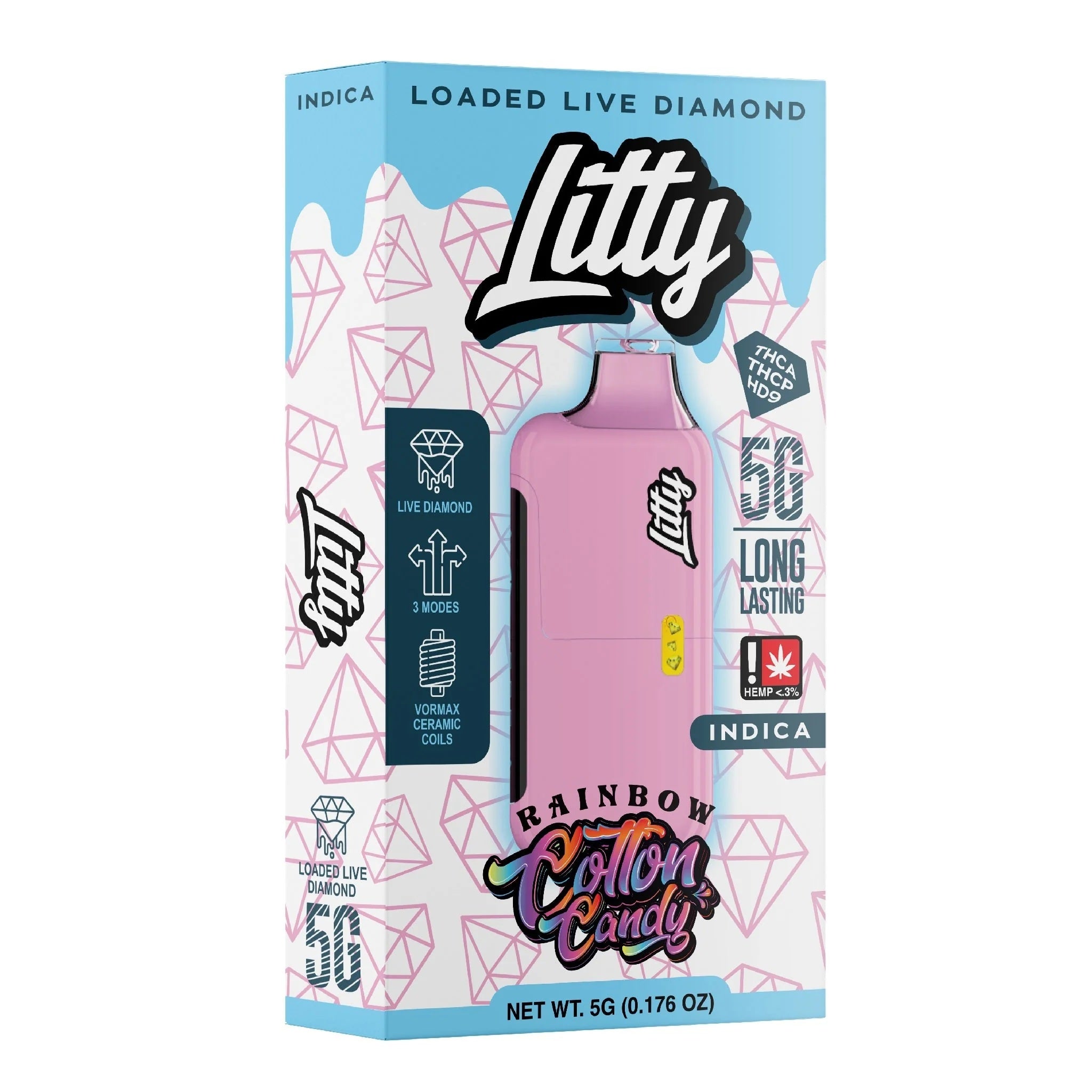 Litty THC-A Liquid Diamond Device - 5000mg - Image 2