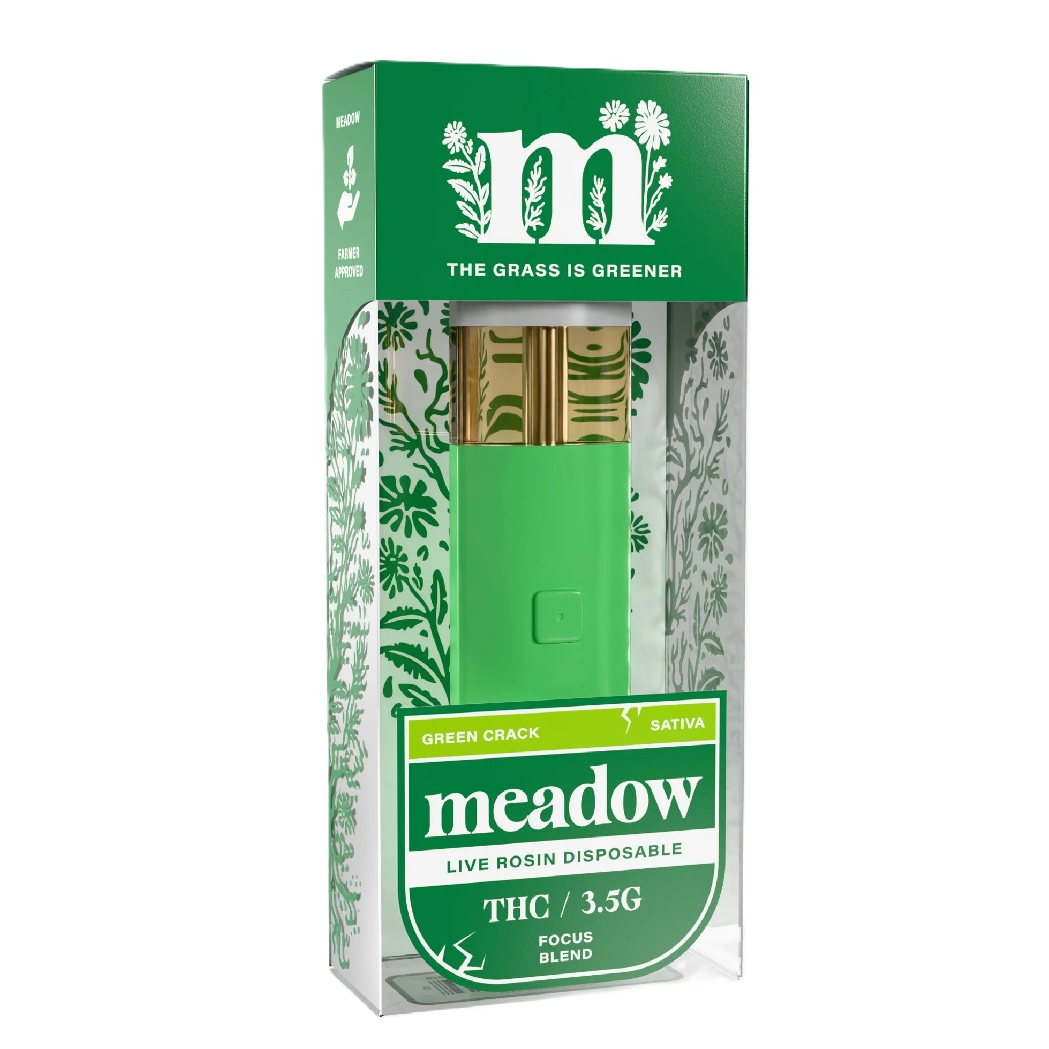 Meadow Effective Base THC Live Rosin Device - 3500mg - Image 2