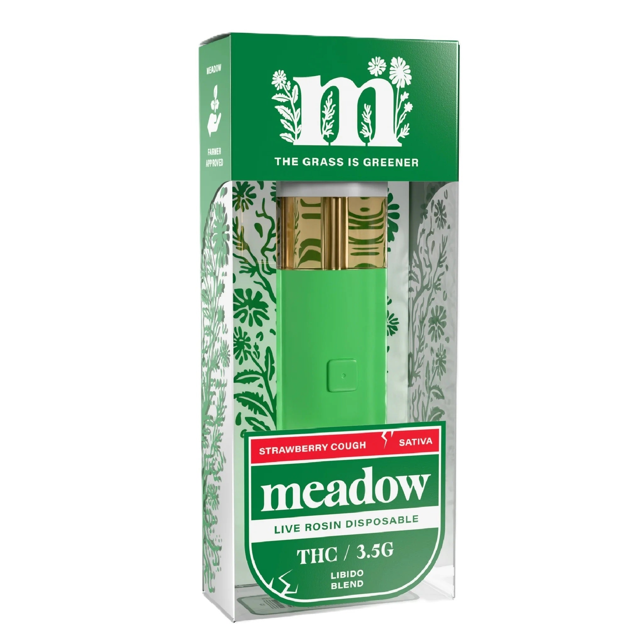 Meadow Effective Base THC Live Rosin Device - 3500mg - Image 3