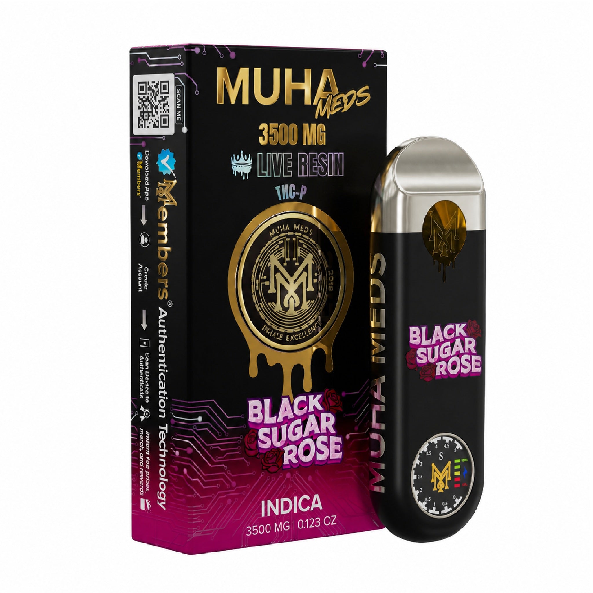 Muha Meds Live Resin THC-P New Gen 3 Unit - 3500mg - Image 2