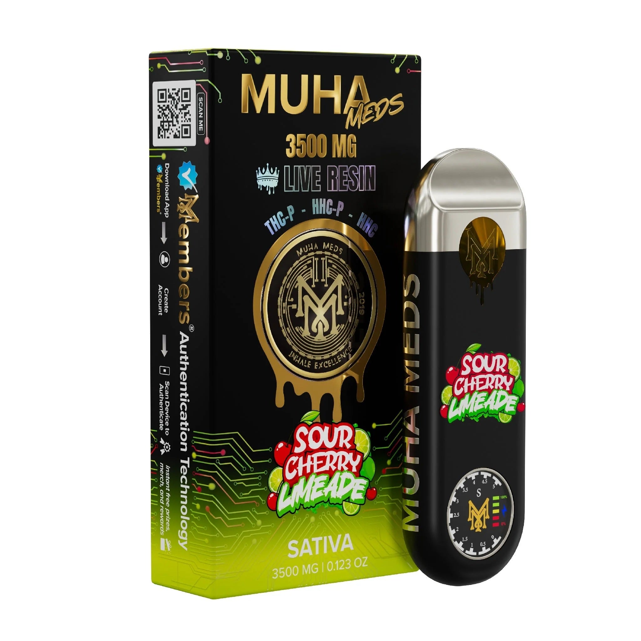 Muha Meds Live Resin THC-P New Gen 3 Unit - 3500mg - Image 5