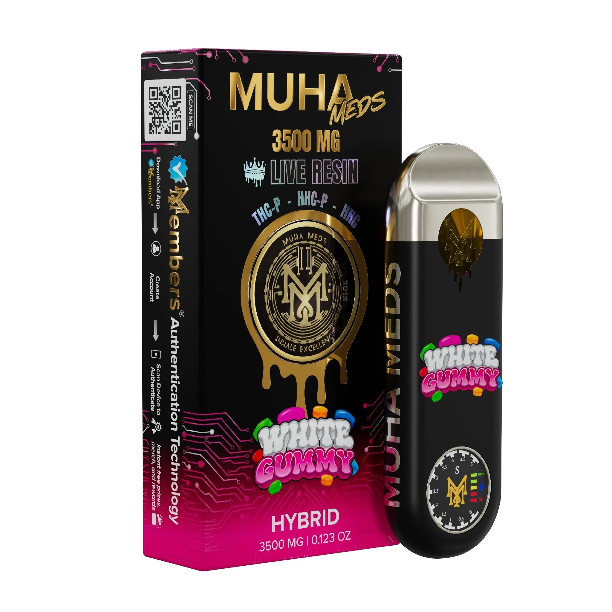 Muha Meds Live Resin THC-P New Gen 3 Unit - 3500mg - Image 4